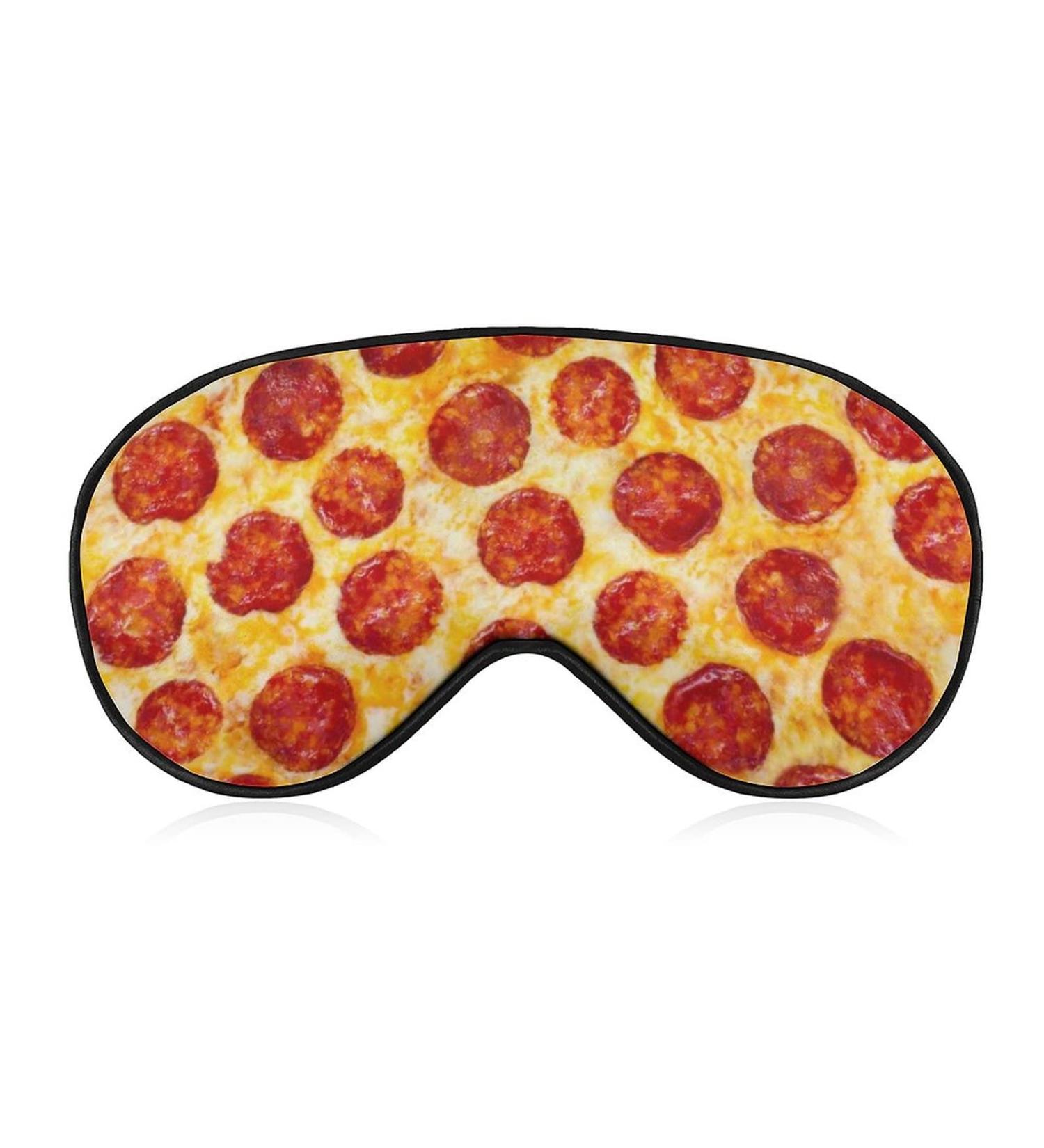 Realistic Pizza Pattern Sleep Mask | Blackout Eye Mask for Sleeping - Buy Online on GoSupps.com