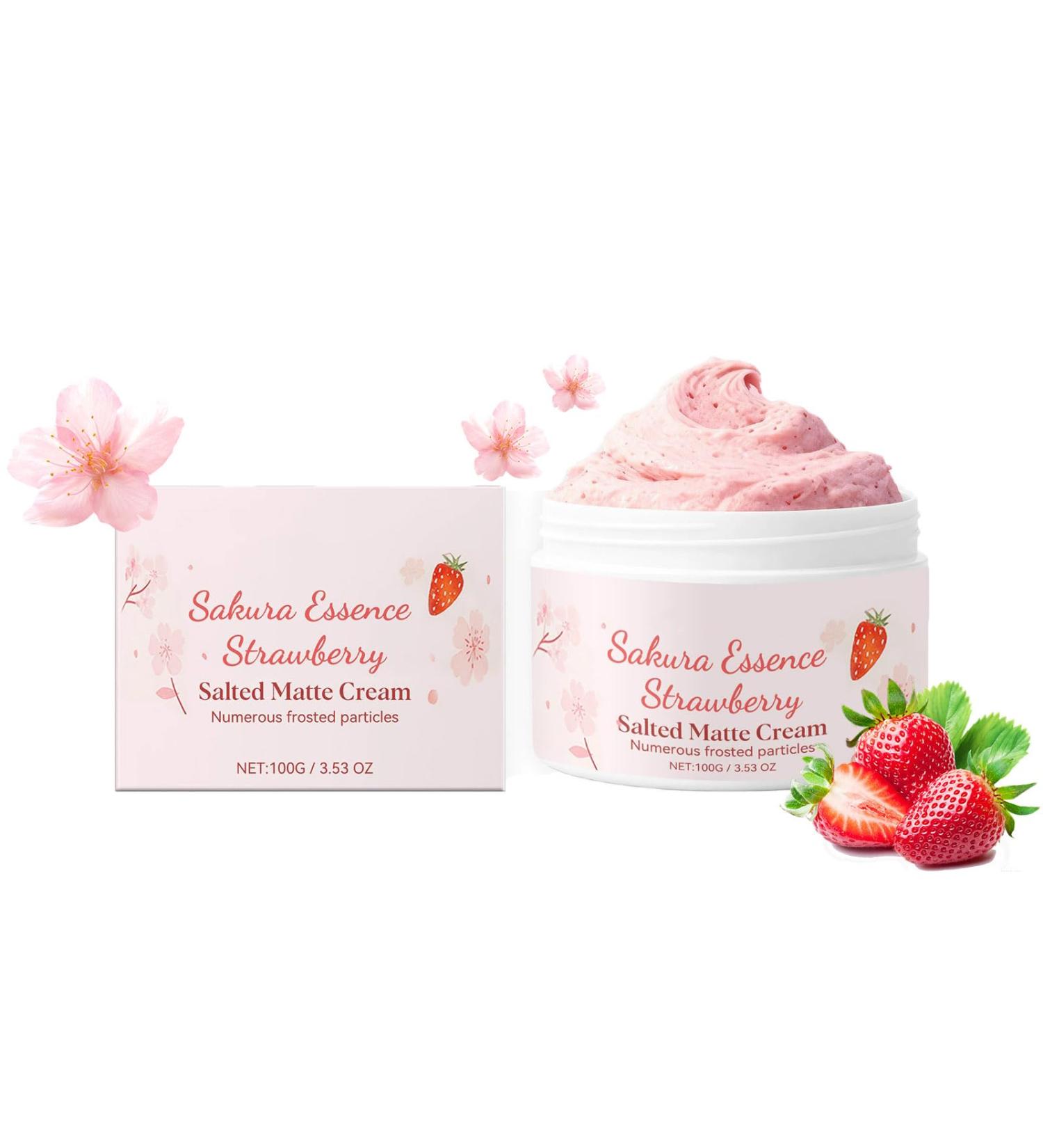 Cherry Blossom & Strawberry Sugar Scrub Exfoliating Body & Foot Scrub Gentle Skin Exfoliator for Body Care Polish Away Dead Skin Cells Unclog Pores Improve Skin Texture Sweet Scent Bodys Exfoliator - Buy Online on GoSupps.com