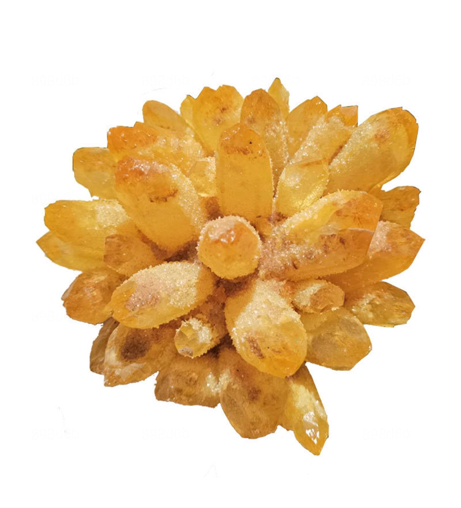 CIMWJOPS Natural Citrine Yellow Phantom Quartz Crystal Cluster Beautiful Crystal Crystal Cluster 500-100g - Buy Online on GoSupps.com