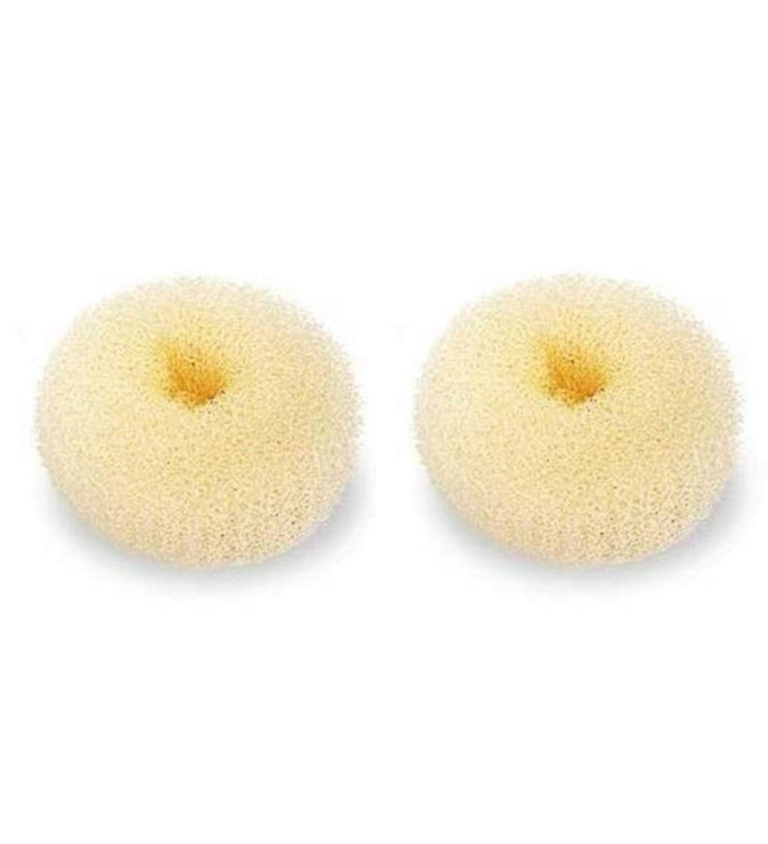 WACURRENTHYD Hair Donut Bun Maker 2PCS Medium 3 Inch Beige - Perfect for Short and Thin Hair - Buy Online on GoSupps.com
