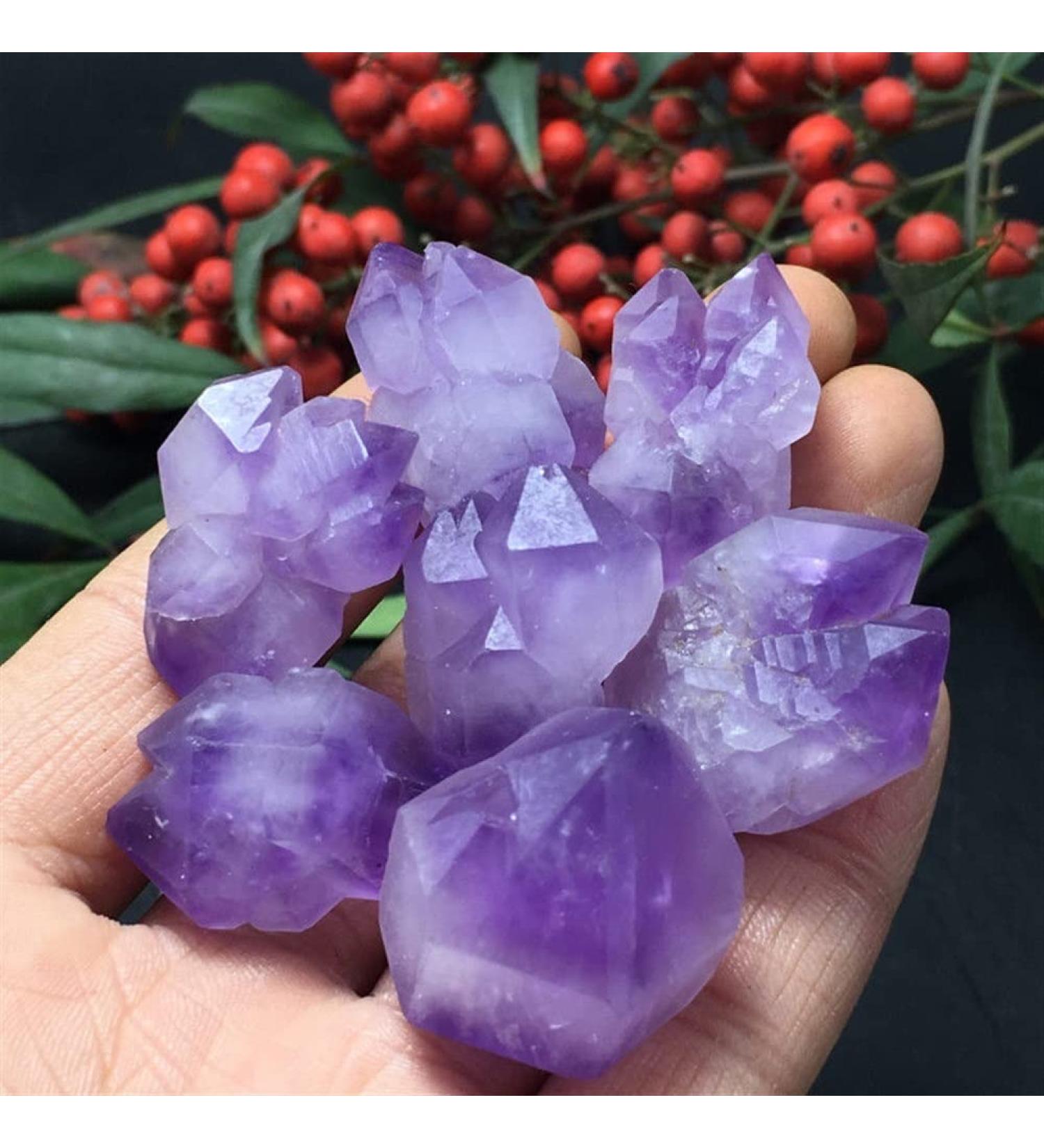 100g Natural Beautiful Large Grain Amethyst Quartz Crystal Specimen s - Buy Online on GoSupps.com