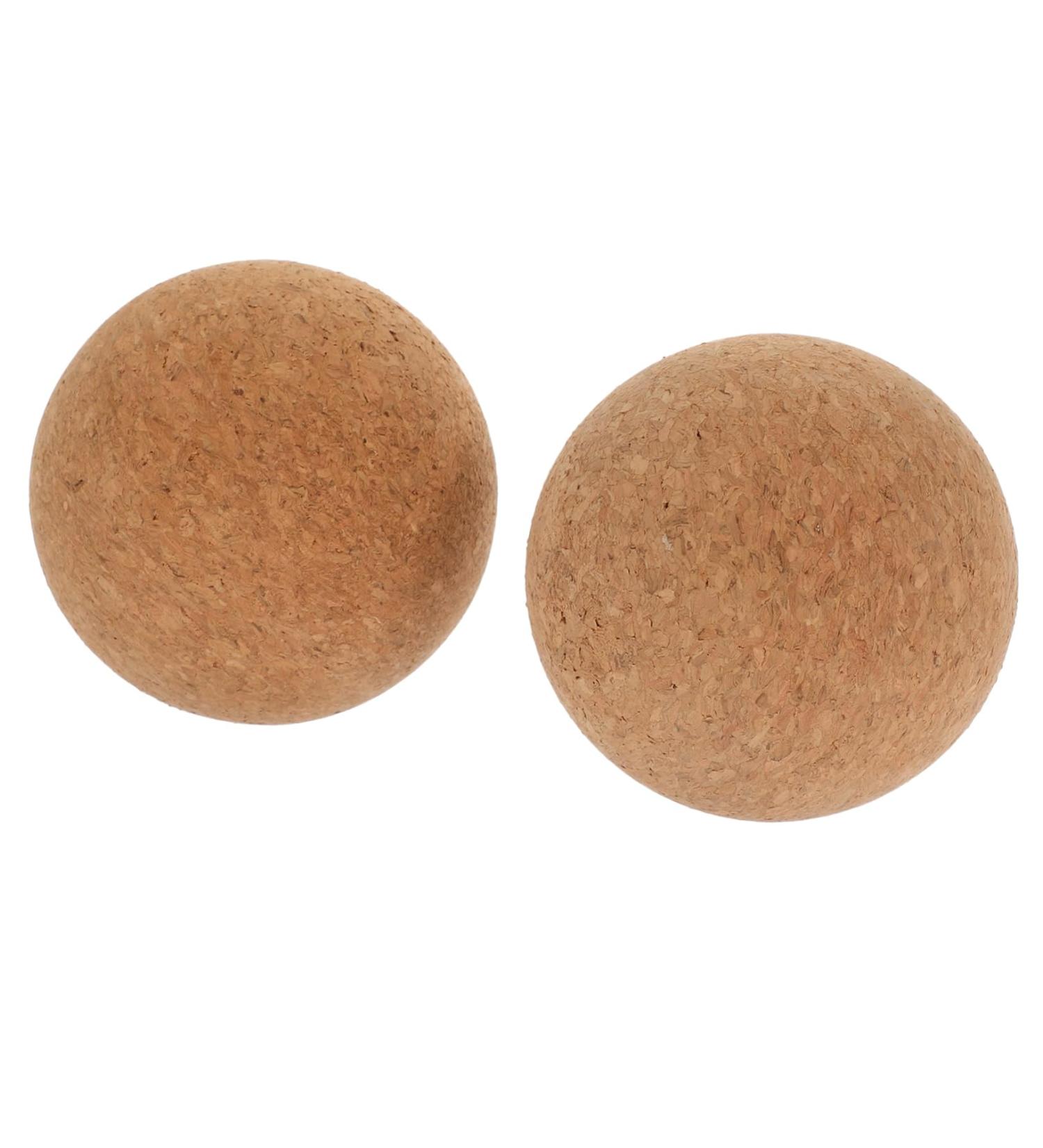Frcolor 2-Pack Cork Massage Balls | Deep Tissue & Foot Massager | Yoga & Neck Therapy Tool - Buy Online on GoSupps.com