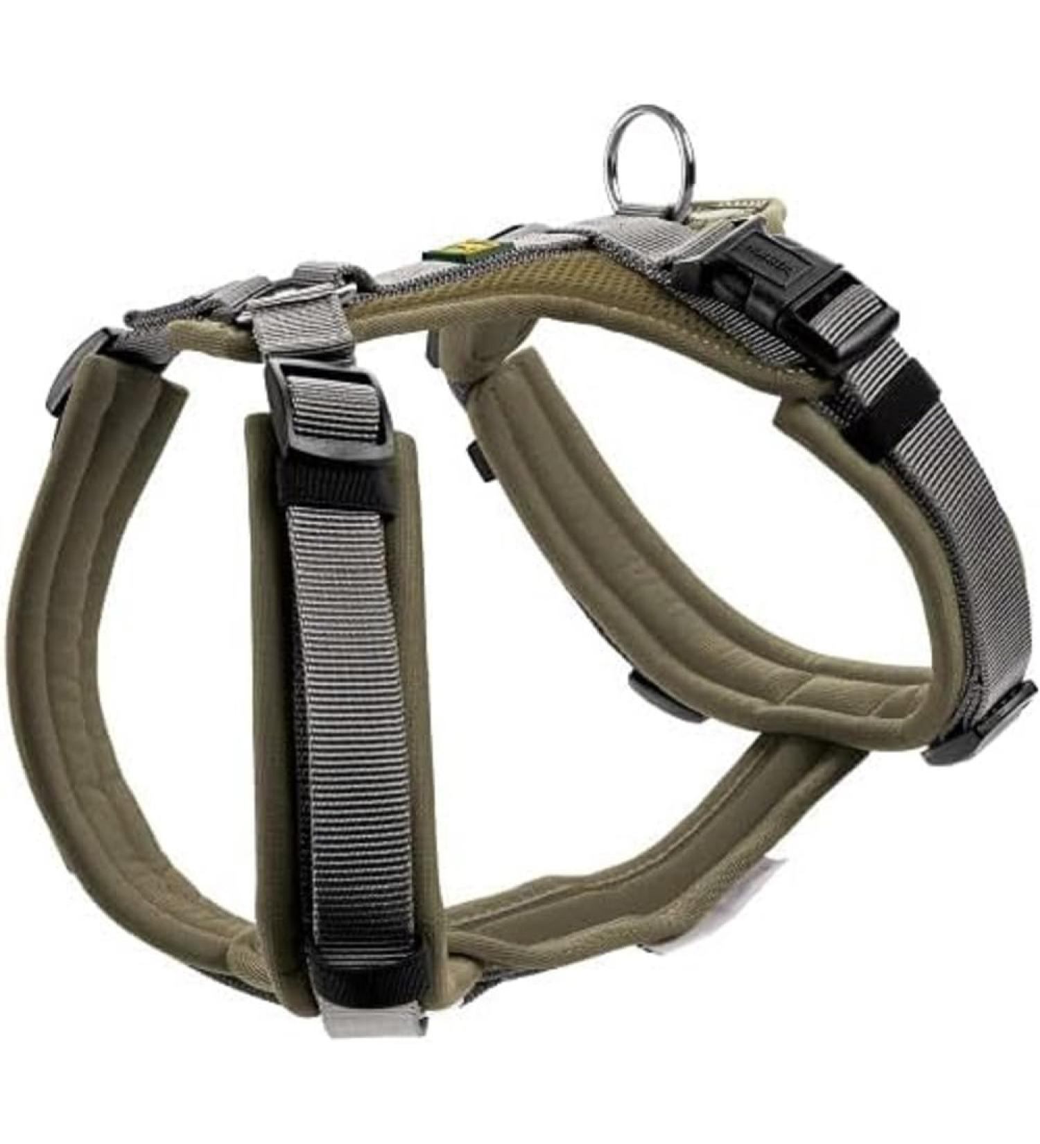 HUNTER Harness Maldon 60-91/M Olive/Grey - Premium International Dog Harness for Comfort & Style - Buy Online on GoSupps.com