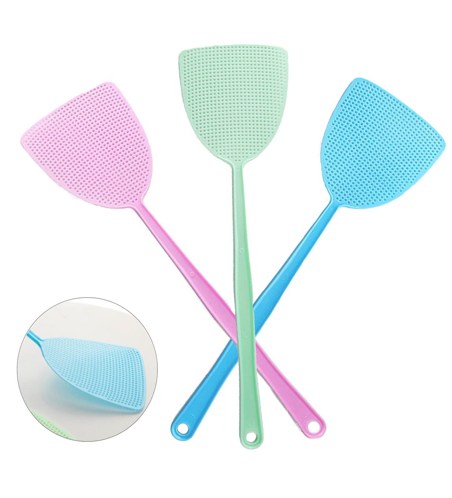 OFKPO 3PCS Fly Swatter Pest Control Plastic Handle for Flies Insect Mosquito Bug Manual Swat Pest Control with Long Handle - Buy Online on GoSupps.com