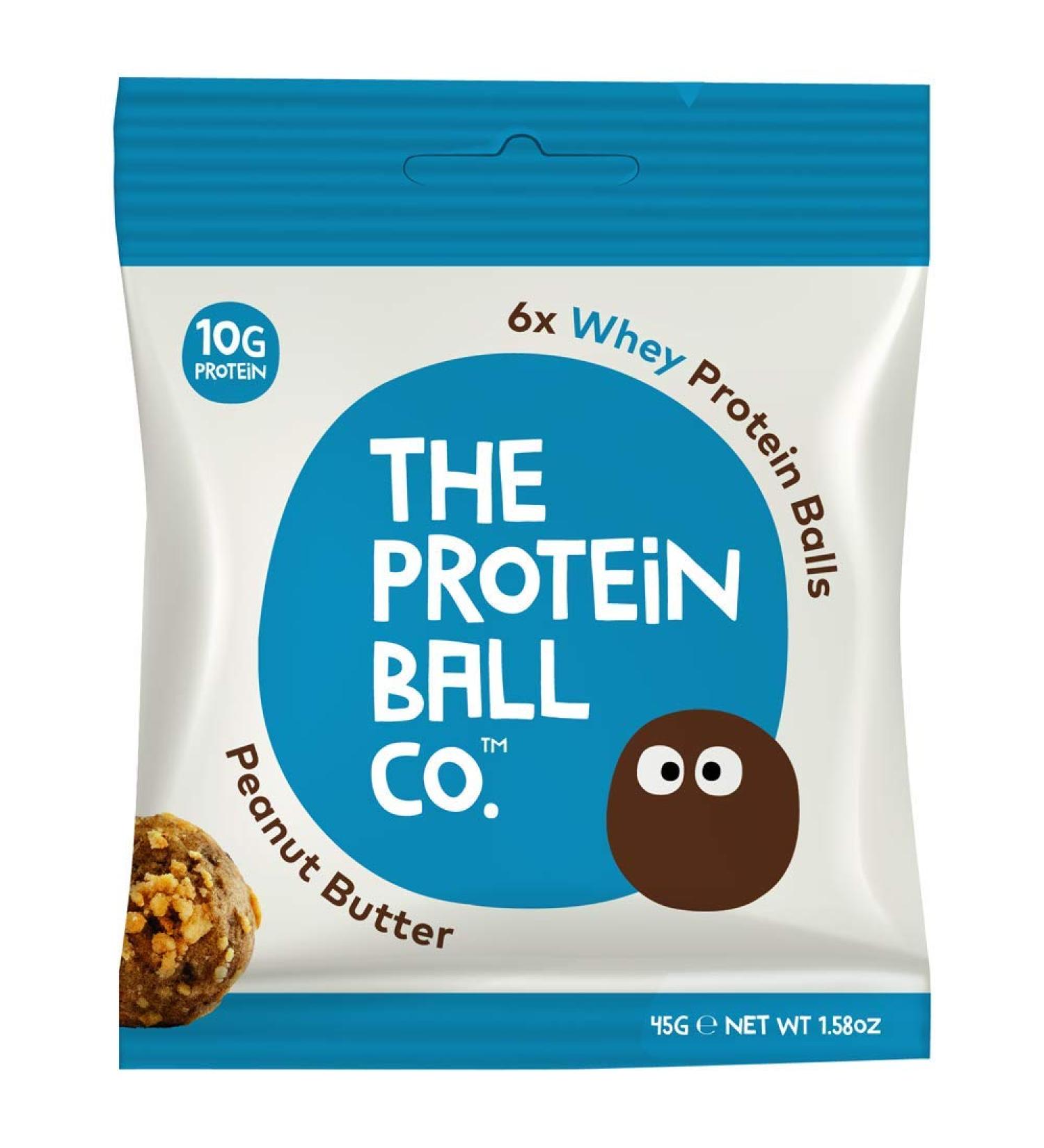 The Protein Ball Co Peanut Butter 45g - Nutritious Snack for Energy Boost - Buy Online on GoSupps.com