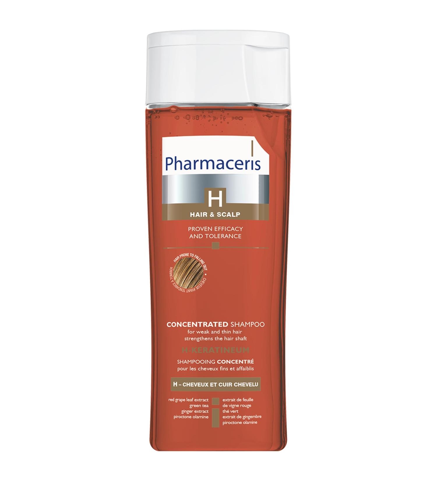 Pharmaceris H Keratineum Concentrated Shampoo | Strengthen Weak & Thin Hair | Sensitive Scalp Treatment | 250ml - Hair Loss Solution for Men & Women - Buy Online on GoSupps.com