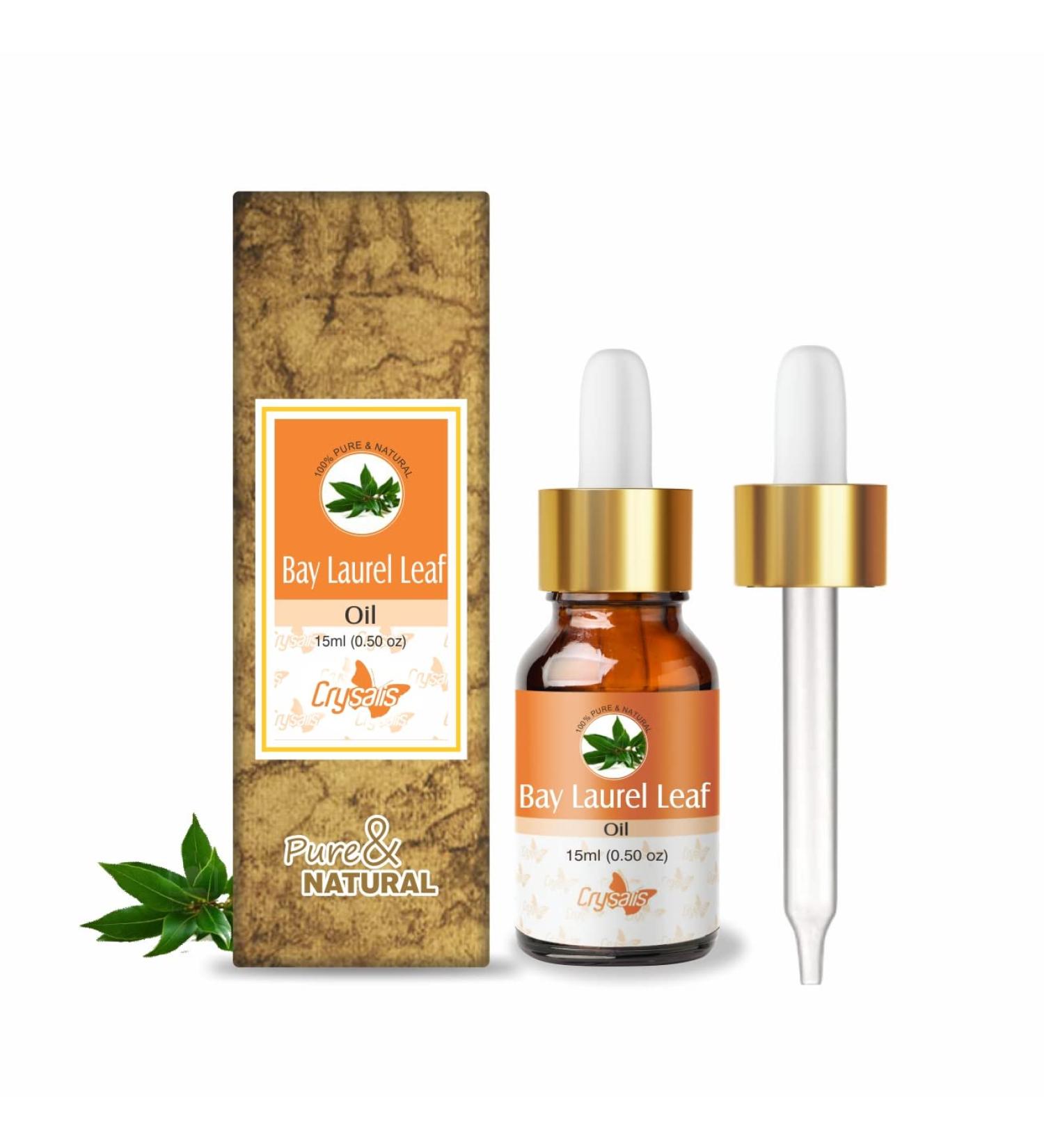 Crysalis Bay Laurel Leaf Oil Cosmetic Grade (15 ml / 0.51 fl oz) - Aromatic Essential Oil for Skin Hair Massage Blends & DIY Beauty Formulations Bay Laurel Leaf 0.5 Fl Oz (Pack of 1) - Buy Online on GoSupps.com