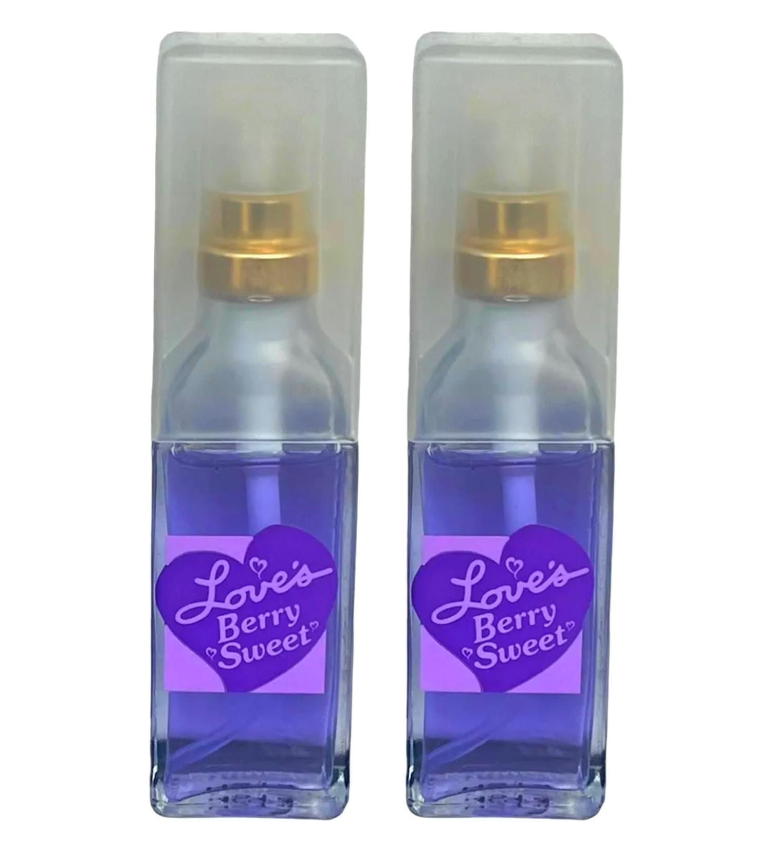 Love's Berry Sweet 0.5 fl oz 15ml Cologne Spray Perfume by Dana Pack of 2