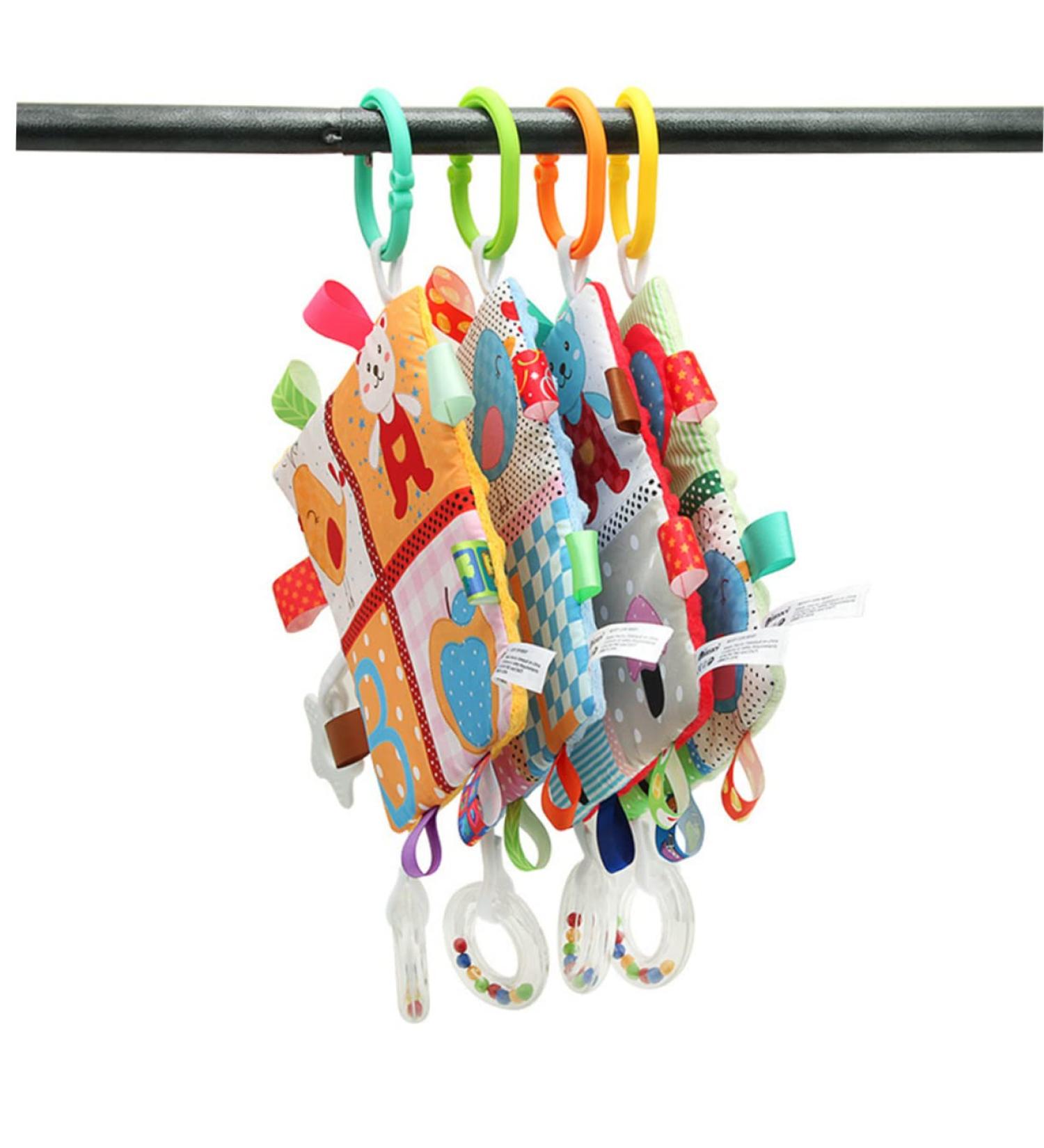 Soft Fabric Combined Toys for Newborns & Toddlers | Portable Crackling Baby Toys & Books - Buy Online on GoSupps.com