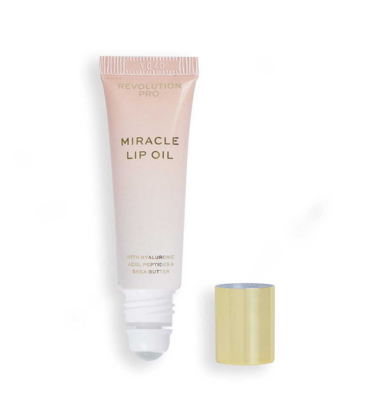 Revolution Pro Miracle Lip Oil Hydrating Supercharged Serum Long-Lasting High Shine Finish Rose Scented 8ml - Buy Online on GoSupps.com