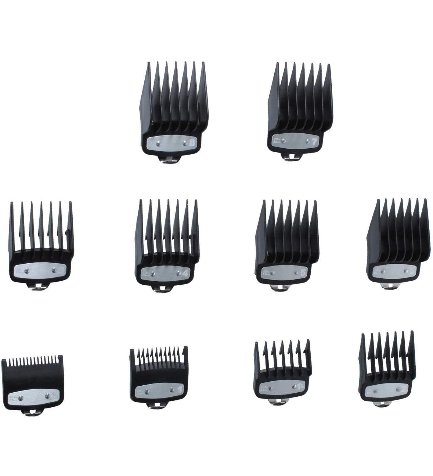 Professional Trimmer Attachments for Wahl Magic Clip Hair Clipper - 10 Pieces by Poweka | International Shipping Available - Buy Online on GoSupps.com