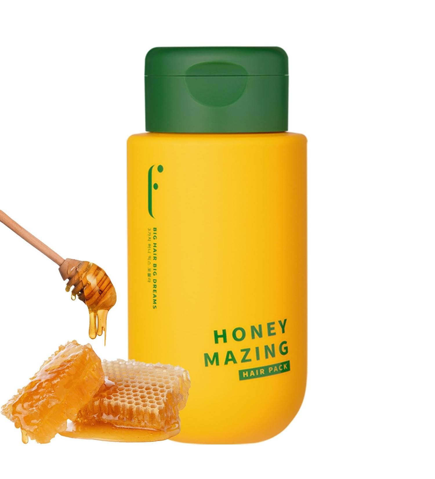 HAIR MASK - Honey Deep Conditioner for Damaged Hair | Hydrating Treatment with Argan Avocado & Olive Oil | HONEYMAZING - Buy Online on GoSupps.com