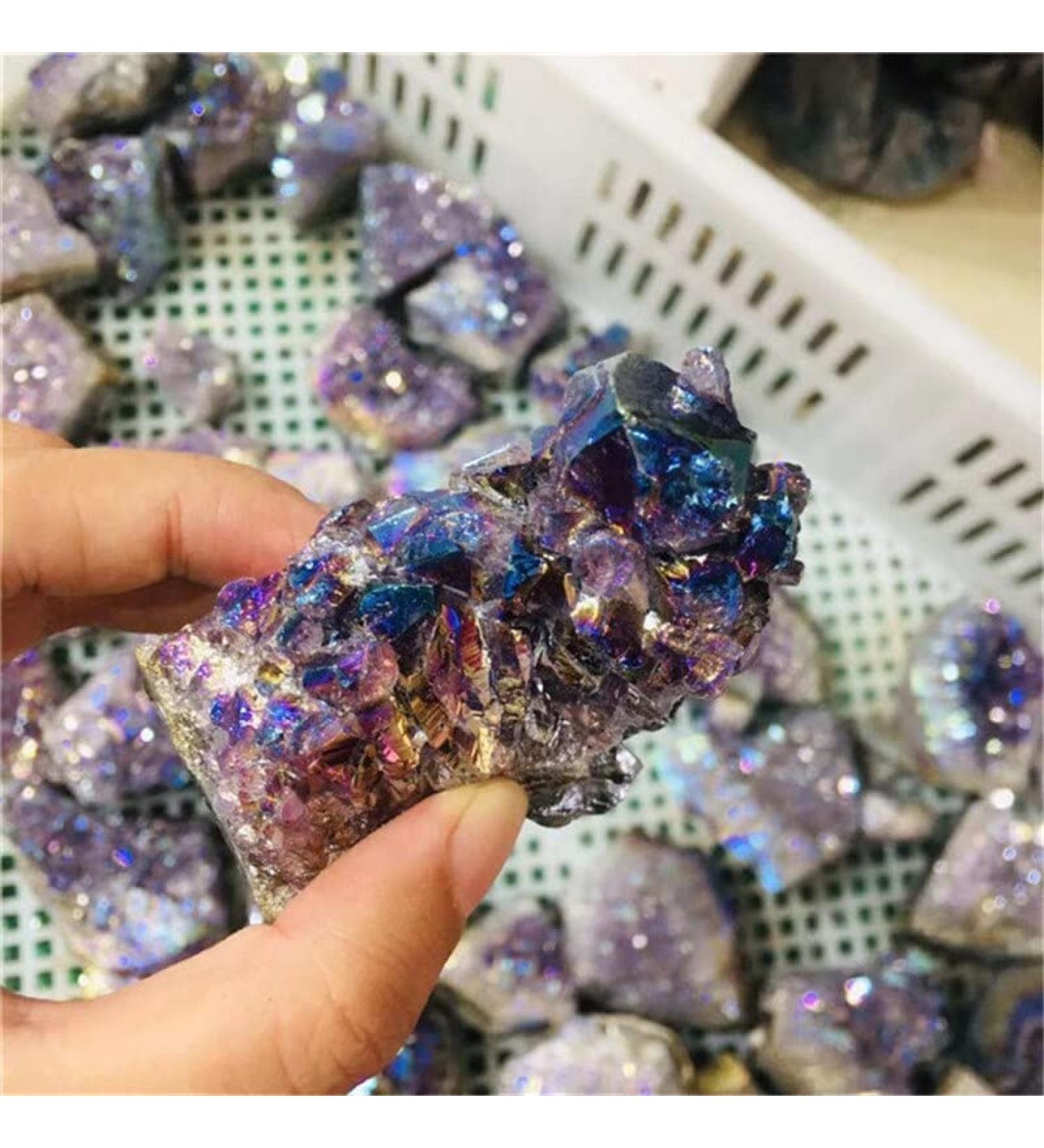 Natural Magic Natural Crystal Gemstone Aura Amethyst Cluster for Home Decor ZJGIDTEM 5-7 cm Amethyst - Buy Online on GoSupps.com