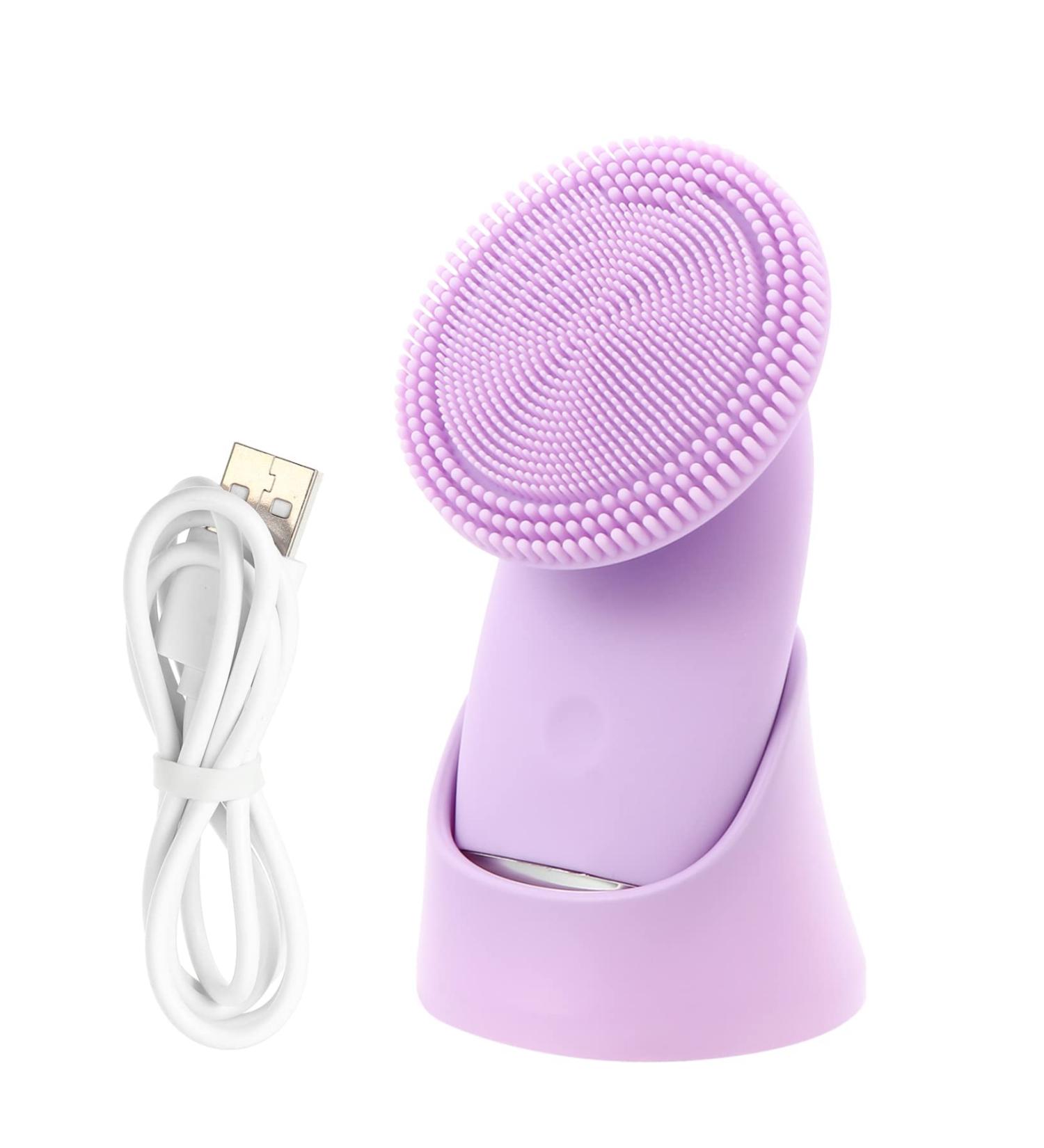 Didiseaon 1pc Facial Cleanser Face Cleansing Brush Cleanser Brush Waterproof Face Brush Deep Cleansing Face Brush Face Cleaning Tool Charging Mode Exfoliating Brush Silica Gel Purple - Buy Online on GoSupps.com