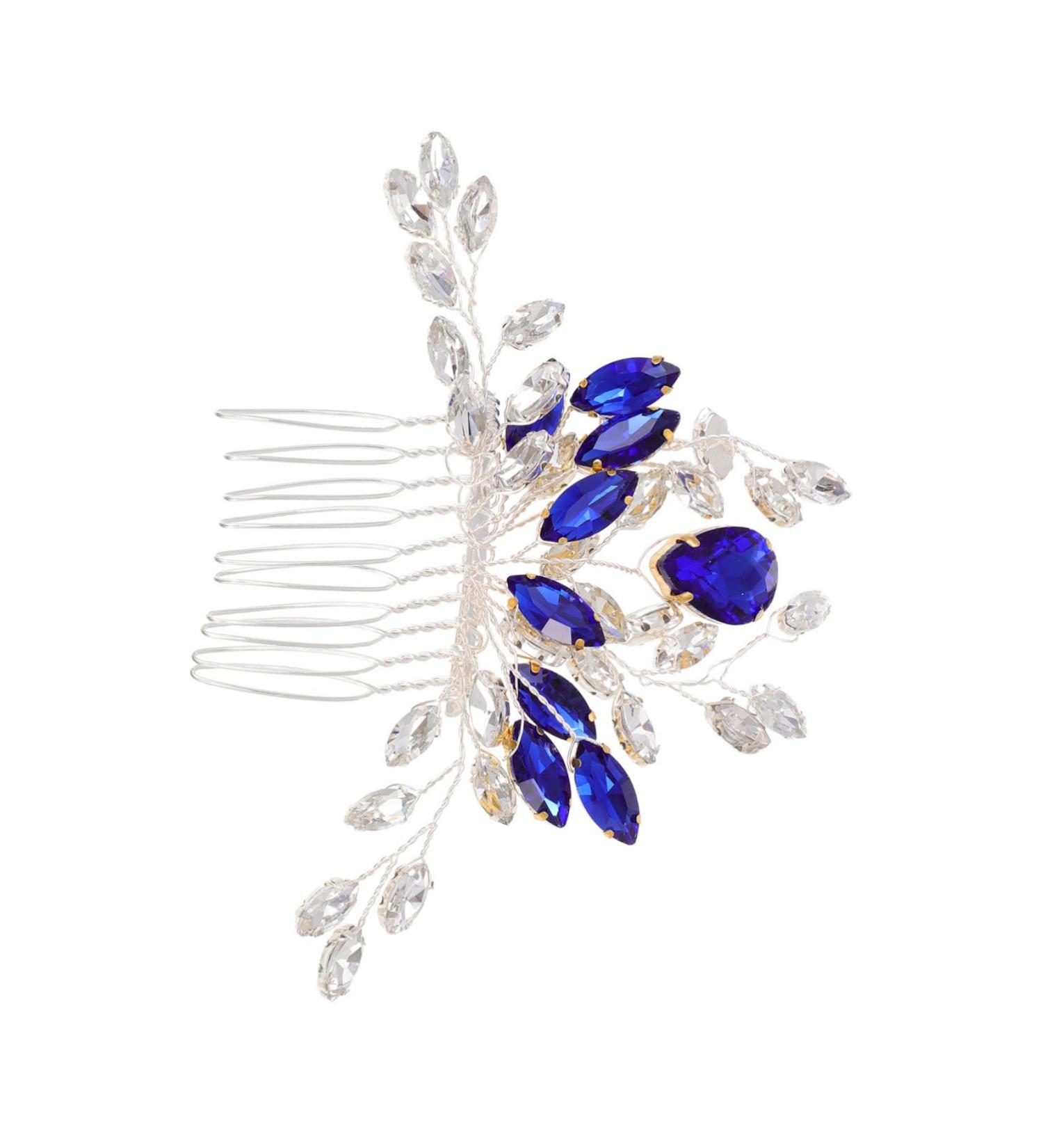 Angoily Bridal Hair Comb Tiara Hair Teasing Comb Hair Decor Accessory Pearl Tiara Wedding Hair Comb Bridal Headdress Golden Hair Accessories Western Style Rhinestones Bride - Buy Online on GoSupps.com