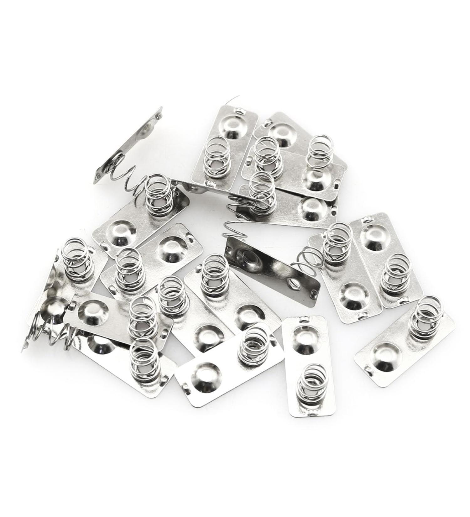 20PCS Metal AAA Battery Spring Contact Plate - 21x9mm Nickeling Terminal for Positive to Negative Conversion - International Shipping Available - Buy Online on GoSupps.com