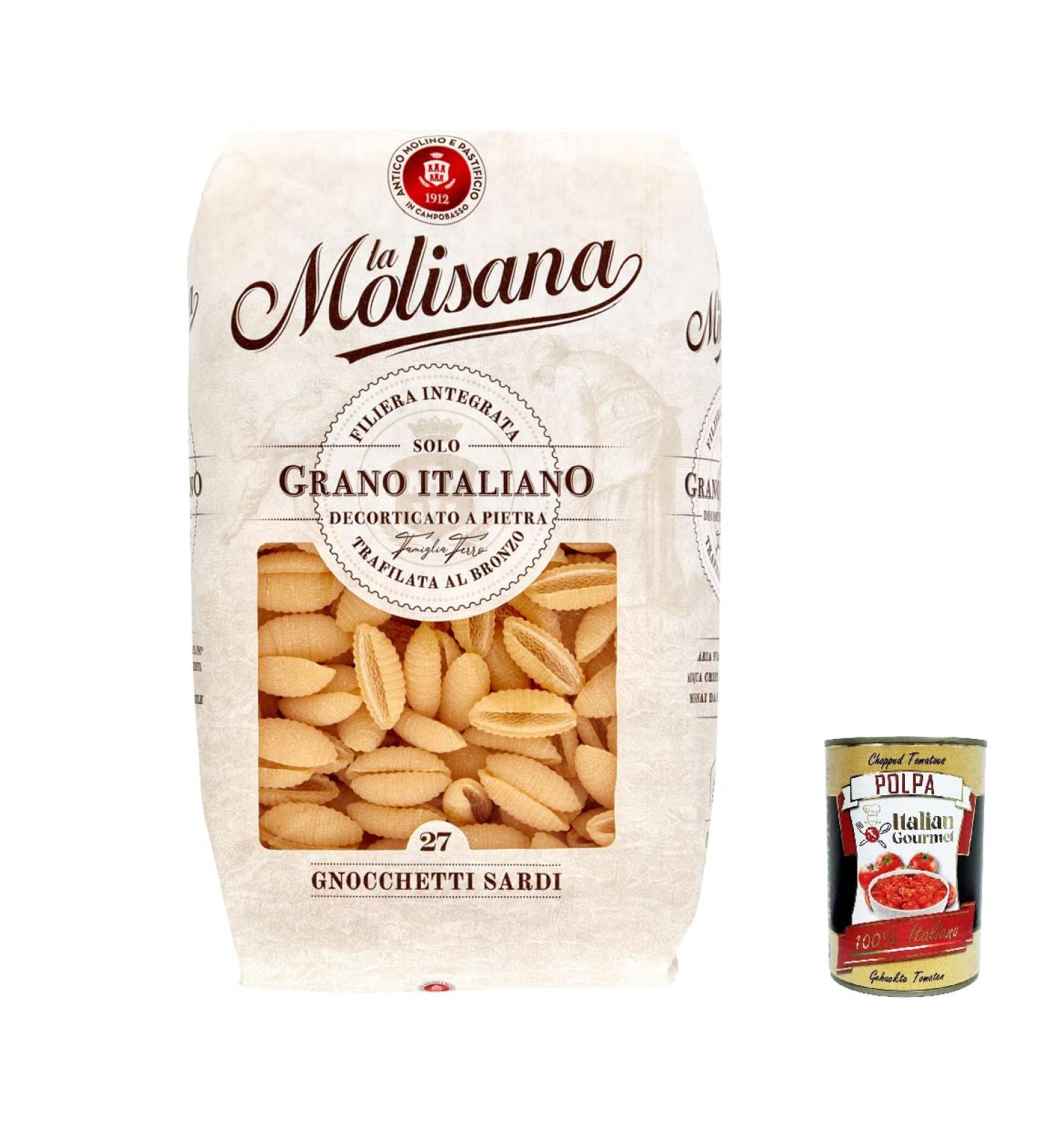  Italian Gourmet E.R. La Molisana Gnocchetti Sardi N. 27 Slow Pasta Processed Bronze Modelling Clay 500 g + Italian Gourmet Pulp 400 g - Buy Online on GoSupps.com