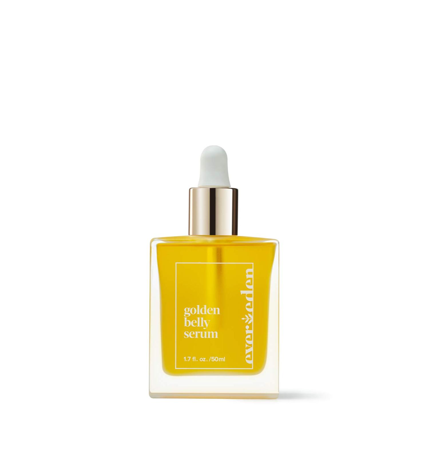 Evereden Golden Belly Serum 1.7 fl oz | Clean Body Care for Pregnancy & Postpartum | Natural Plant-Based Maternity Skincare | Non-Toxic Belly Oil - Buy Online on GoSupps.com