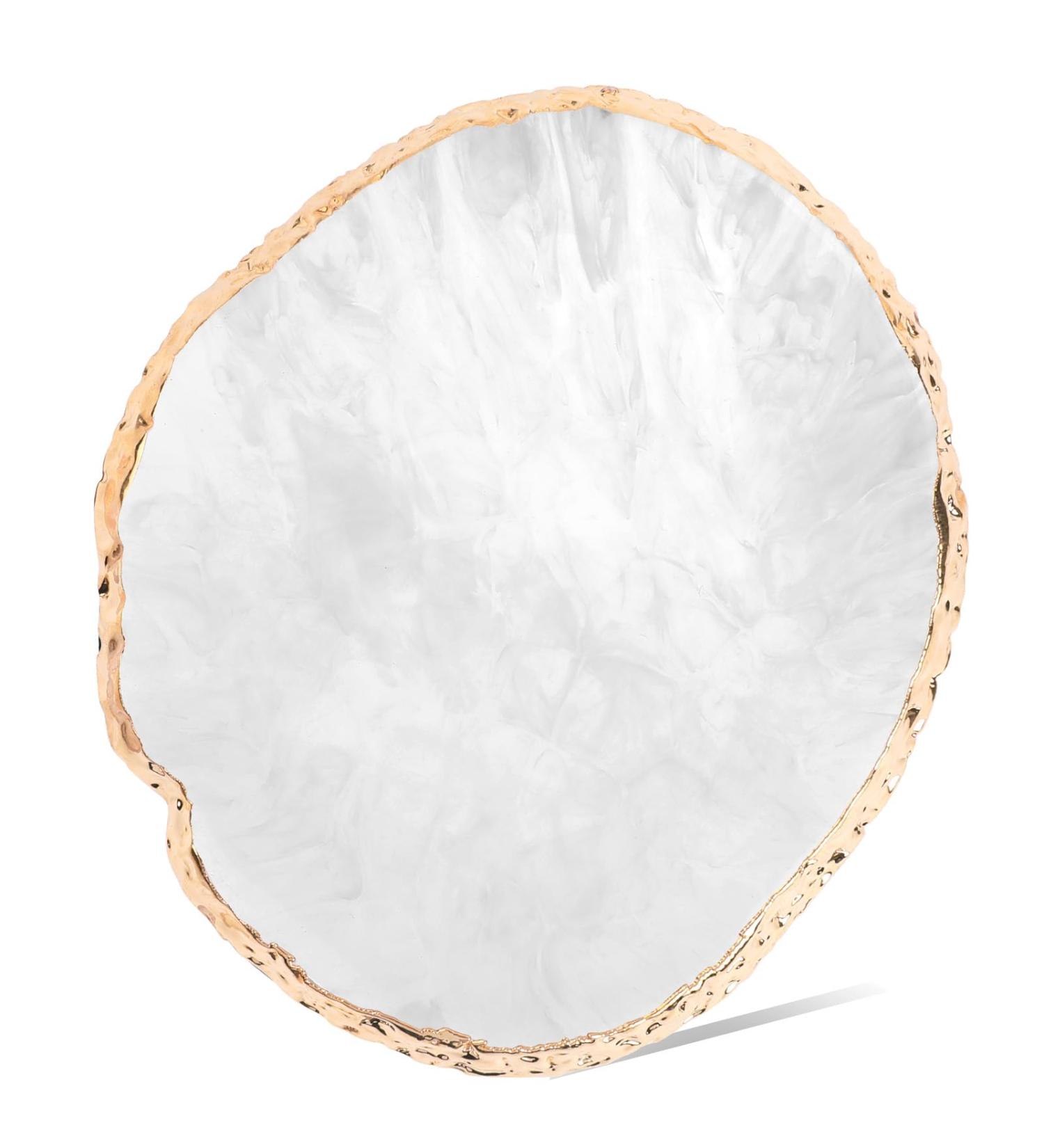 Trinkrittey Manicure Palette Resin Nail Art Palette Nail Art Palette Nail Polish Palette Makeup Pallets Nail Painting Display Compartment Cosmetics Mixing Palette Tools - Buy Online on GoSupps.com