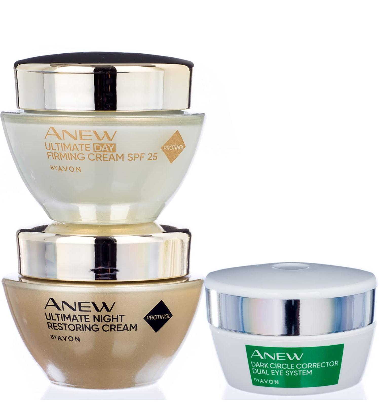 AVON ANEW Ultimate 3 Piece Travel Trial Set - Multi Performance Day & Night Cream | Shop Internationally - Buy Online on GoSupps.com