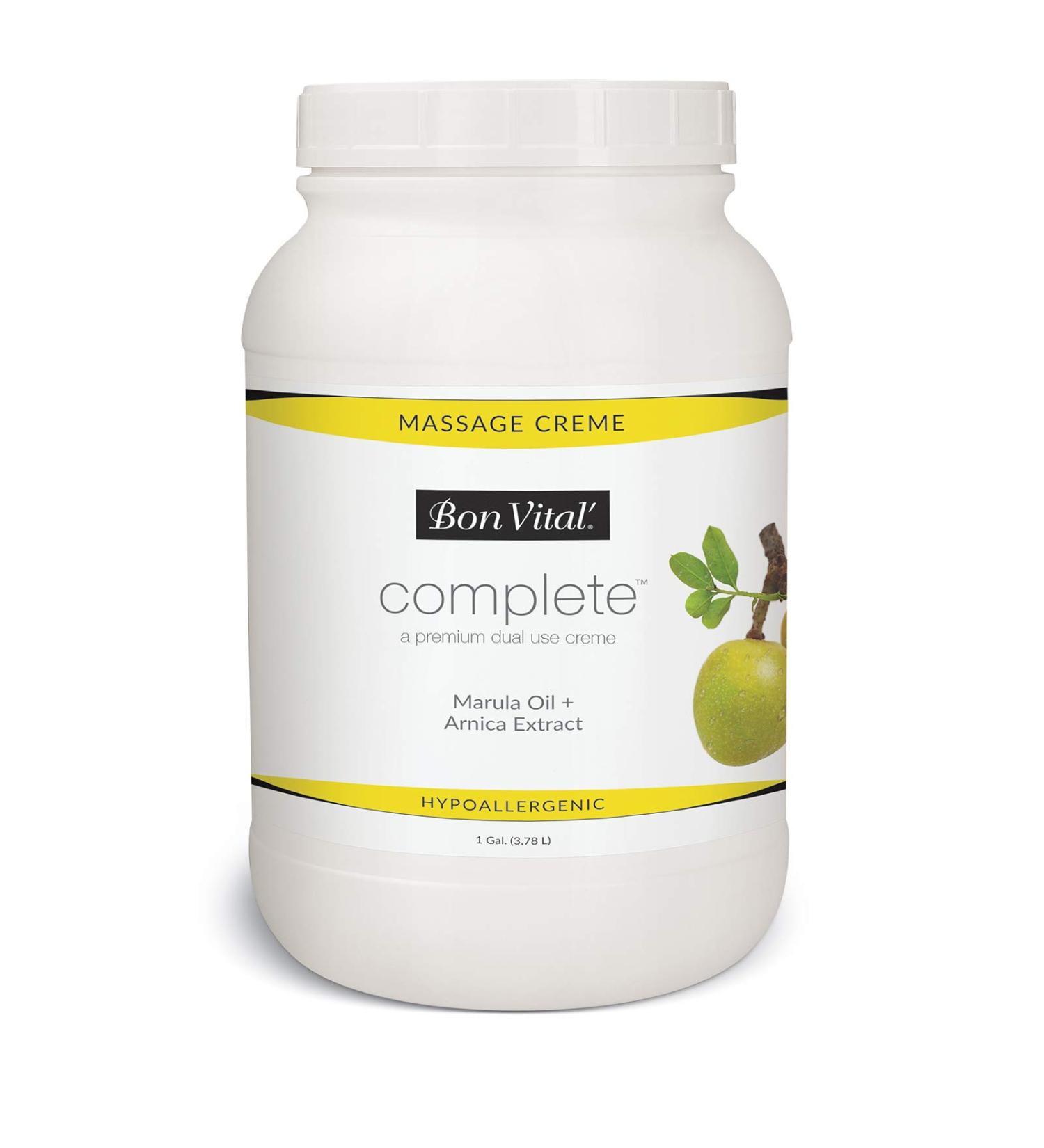 Bon Vital Premium Massage Creme - Hypoallergenic Professional Dual Use Cream - 1 Gallon - Buy Online on GoSupps.com