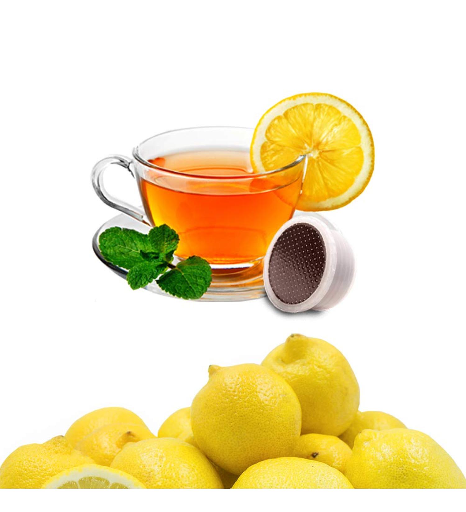 KICKKICK Te al Citron 10 Capsules Compatible with Lavazza Espresso Point - The in Cialde