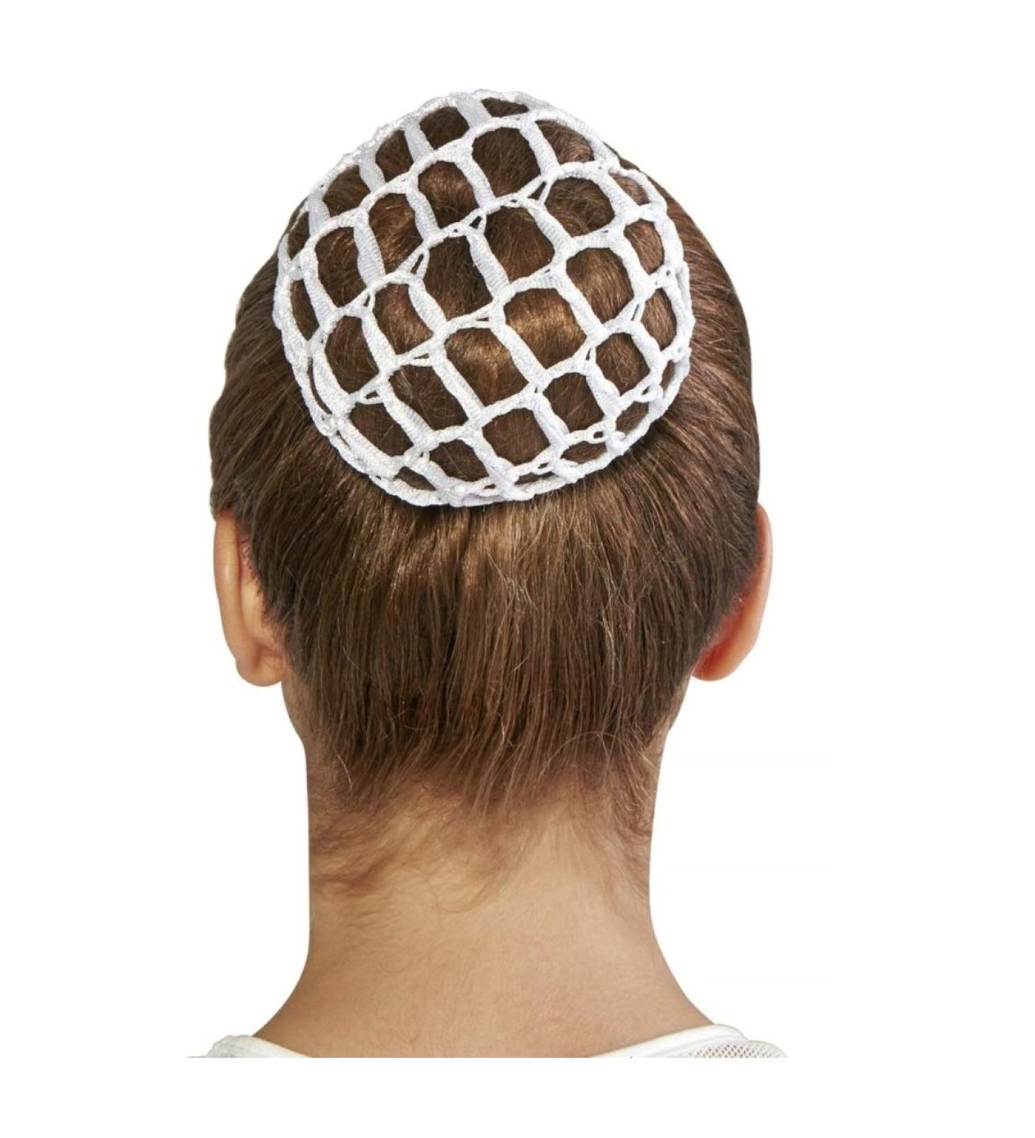 Bloch Hair Bun Cover White One Size