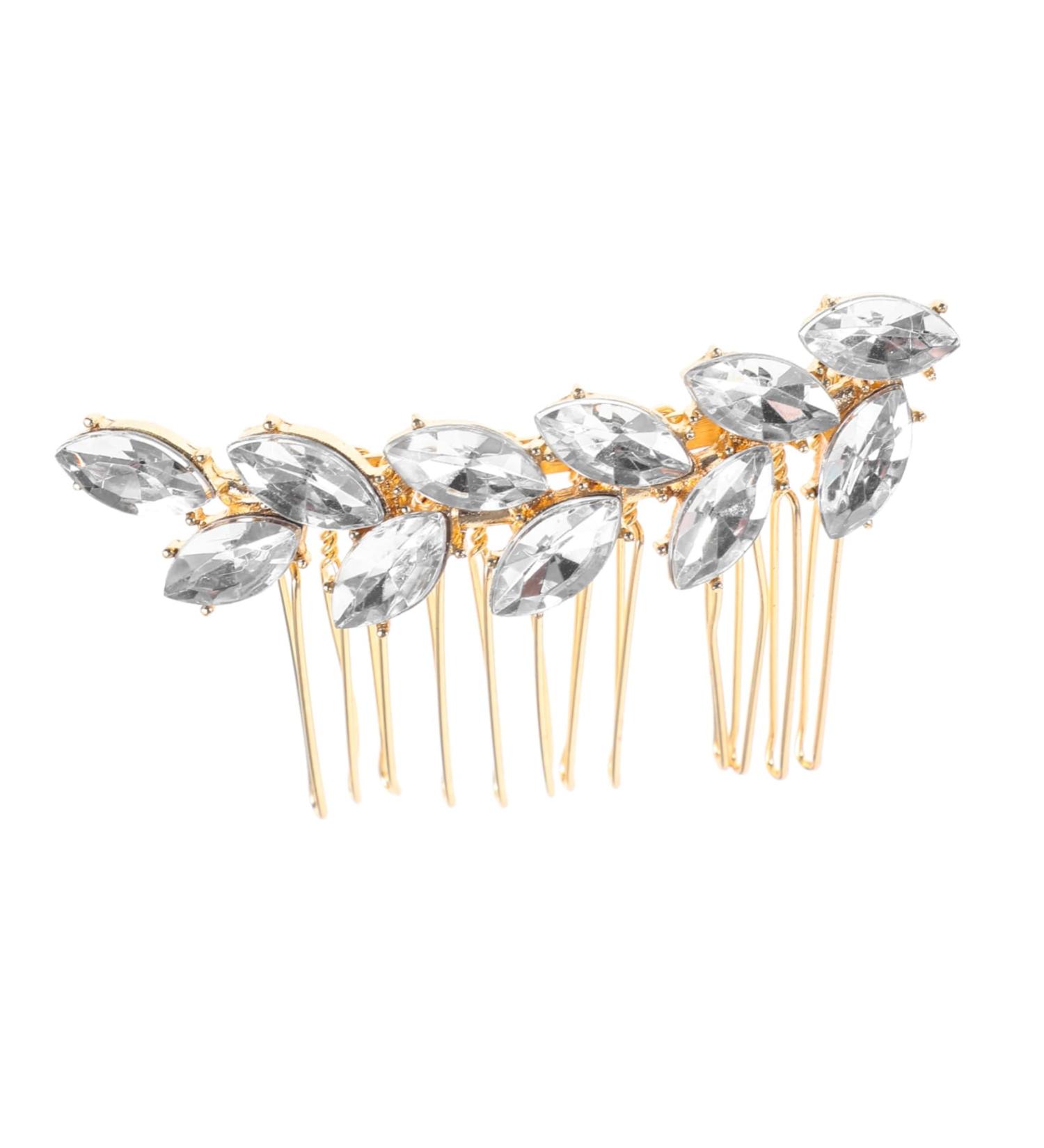 Healeved Fashionable Diamond Hair Accessories Hair Comb Wedding Hair Clip Women Headpiece Hair Accessories for Women Wedding Hair Accessories Sparkly Hair Clip Bridal Hair Accessories - Buy Online on GoSupps.com