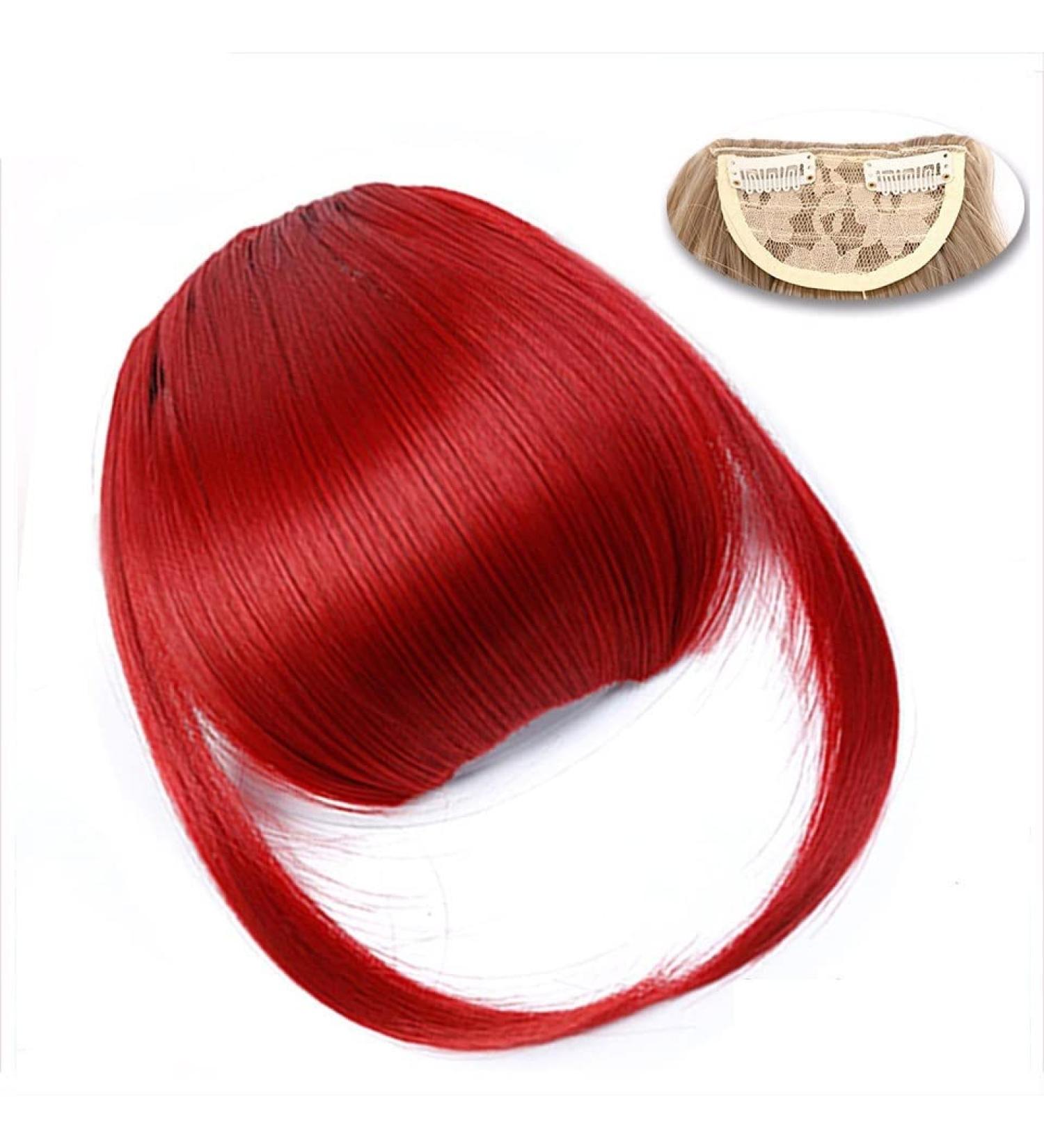 Bangs Hair Clip Synthetic Clip in Hair Bangs Extension French Bang Hairpiece Clip in Thick Natural Full Front Neat Bangs with Temple for Women Girls Bangs Clip in Hair (Color : 0013 Size : 15cm) 15cm 0013 - Buy Online on GoSupps.com