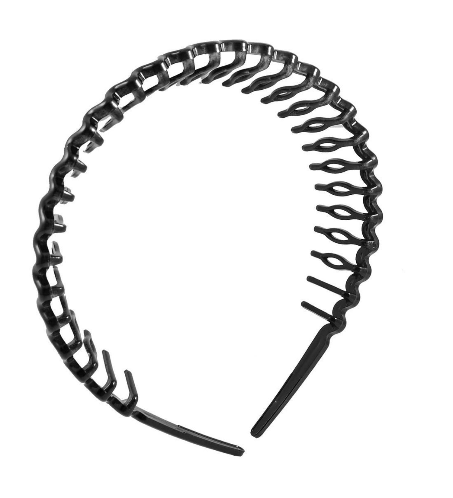 SODIAL(R) Plastic Teeth Comb Hairband Hair Hoop Headband Black For Woman - Buy Online on GoSupps.com