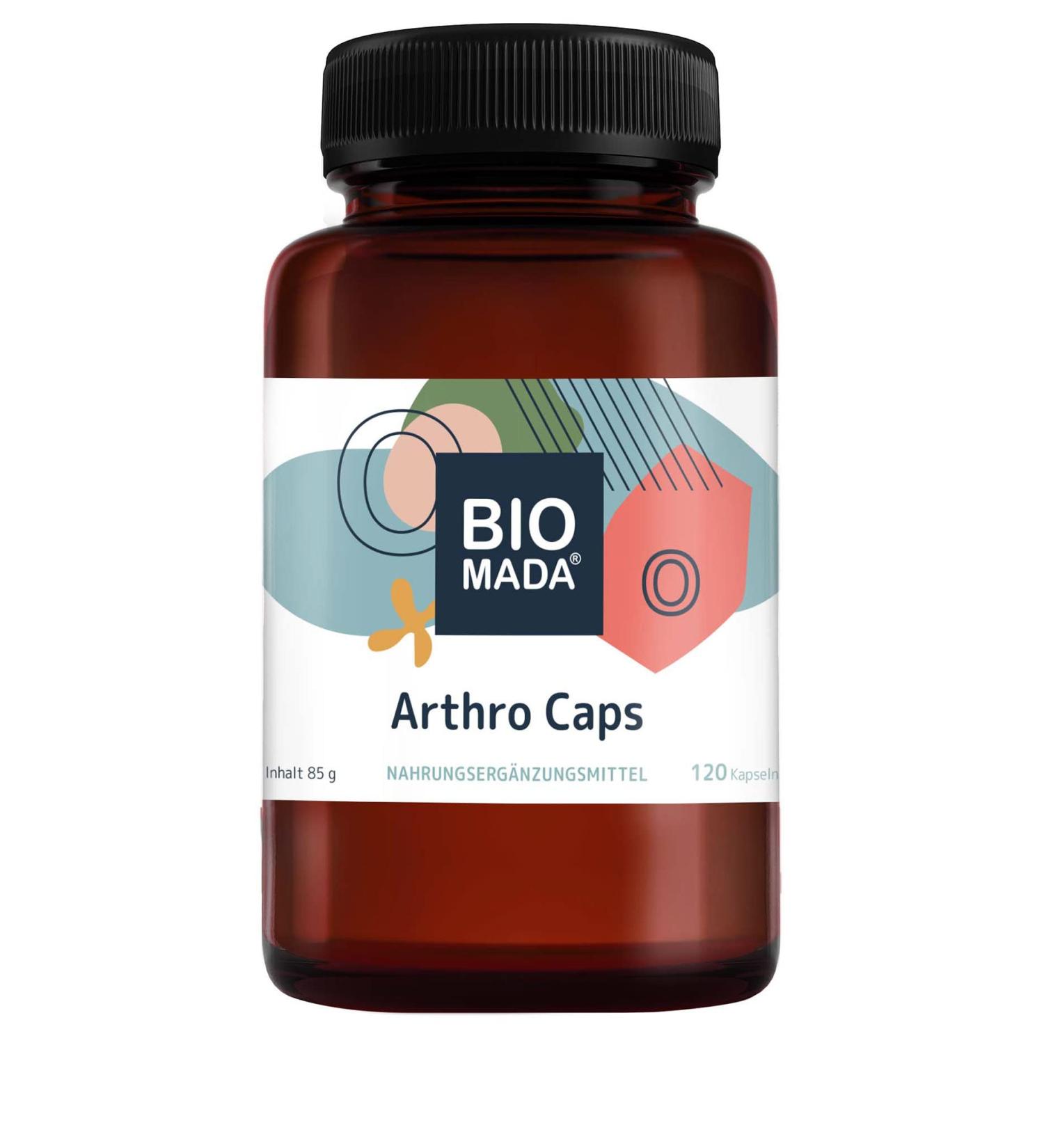 Biomada Arthro Caps - 120 Vegetarian Capsules for Cartilage & Connective Tissue Support | Gluten-Free Lactose-Free Micronutrients - Buy Online on GoSupps.com