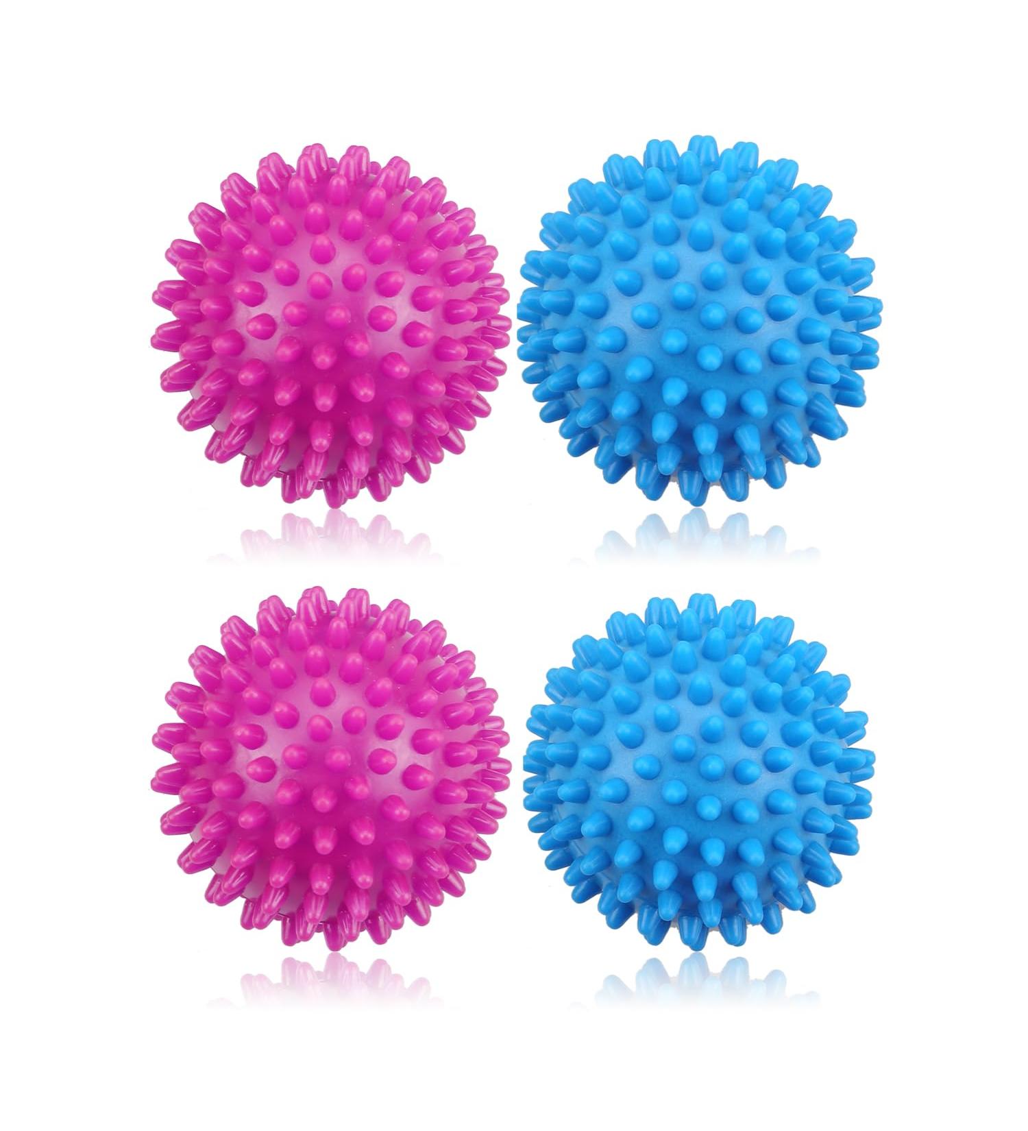 Rumyve 4pcs Clean Laundry Balls Silicone Laundry Balls Reusable Tumble Dryer Fabric Softener Washing Machine Balls - Buy Online on GoSupps.com
