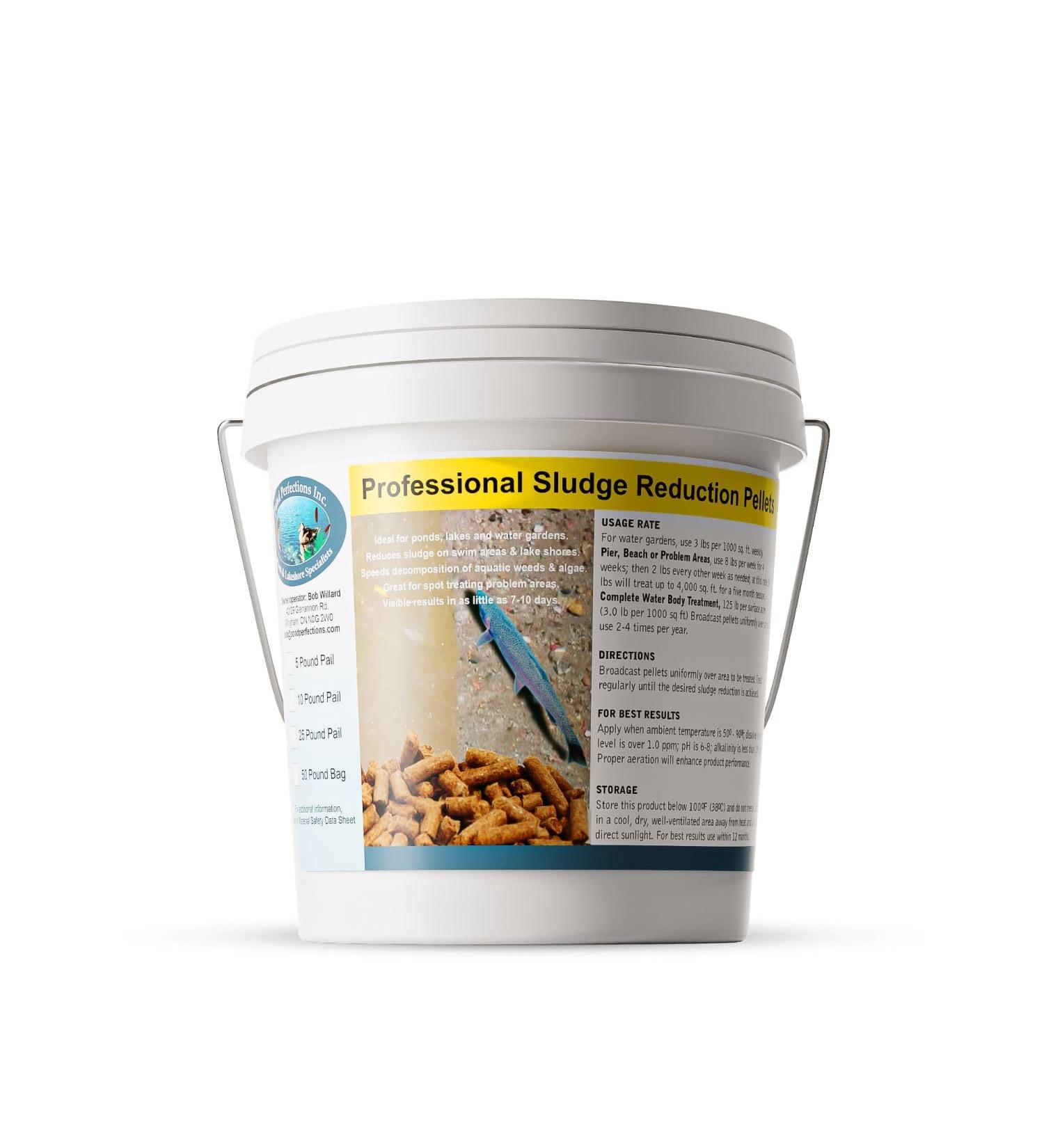 Pond Perfections Sludge Reduction Pellets 10lbs Natural Muck Remover for Ponds and Lakes 10 LBS - Buy Online on GoSupps.com