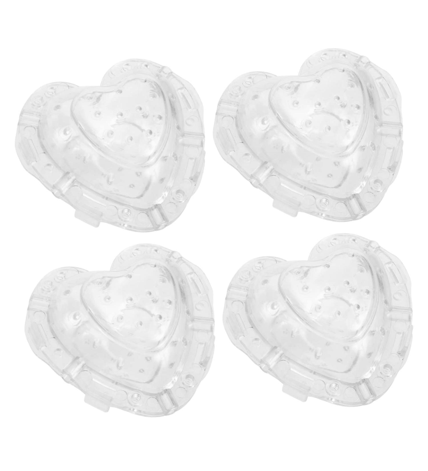EXCEART 4pcs Heart Strawberry Mold Clear Fruit Vegetable Grow Shaping Melon Accessory Heart-shaped - Buy Online on GoSupps.com