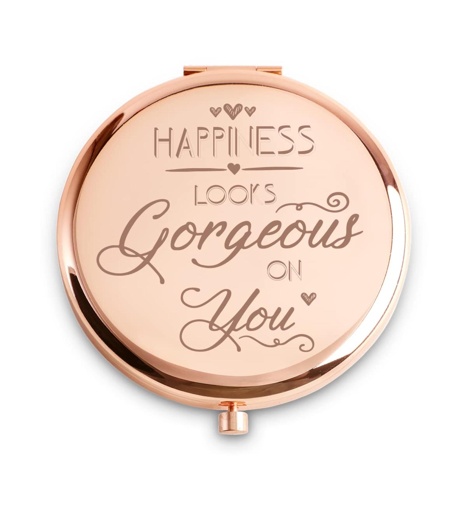 Personalized Compact Mirror: Unique Inspirational Gifts for Women - Mother's Day, Birthday, Friendship, Graduation - Buy Online on GoSupps.com