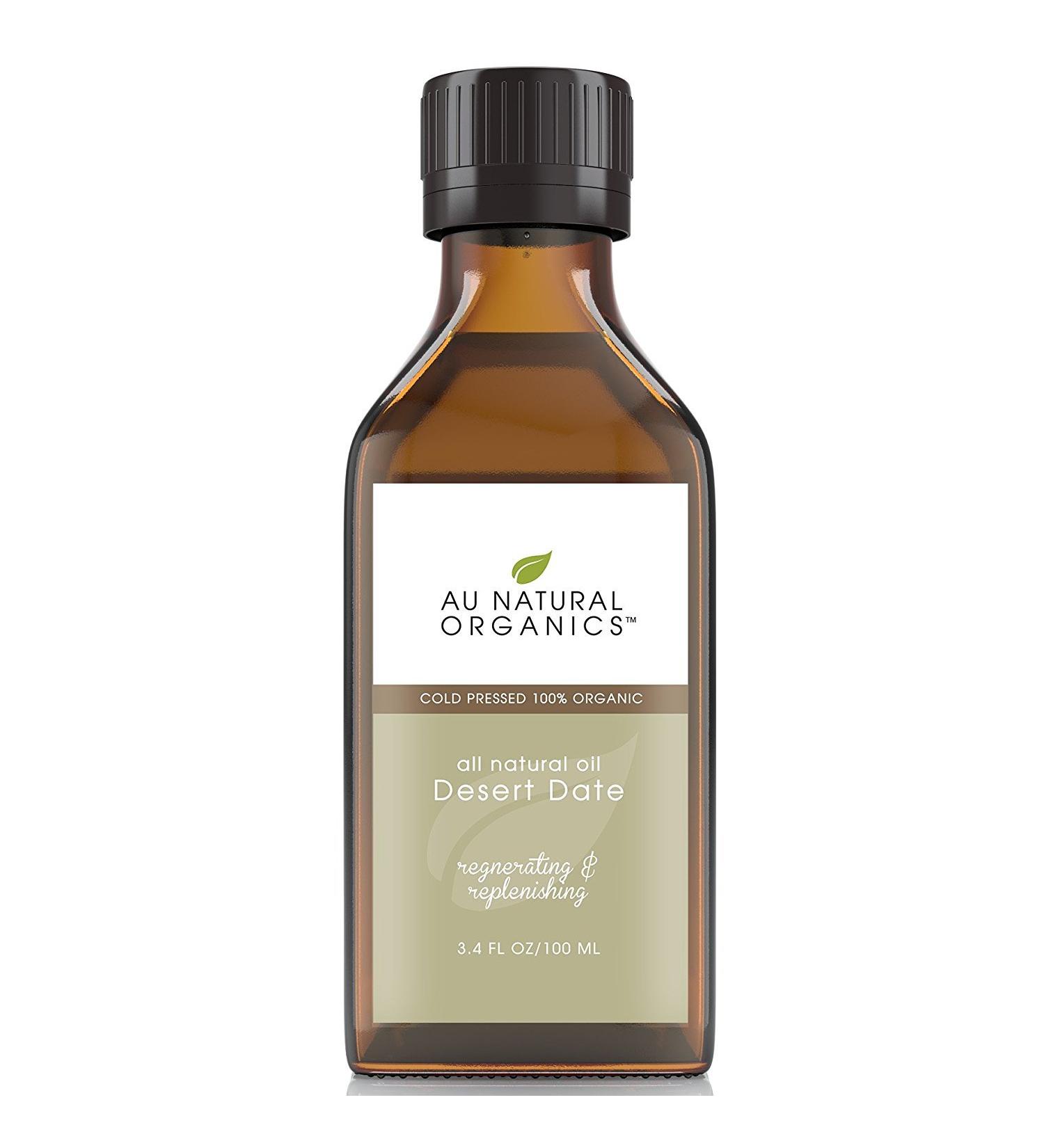 Desert Date Oil - Cold Pressed Extra Virgin Anti-Wrinkle Anti-Aging Oil | 100% Pure Organic | Strengthens Hair, Restores Elasticity | Unrefined 3.4 Oz - Buy Online on GoSupps.com