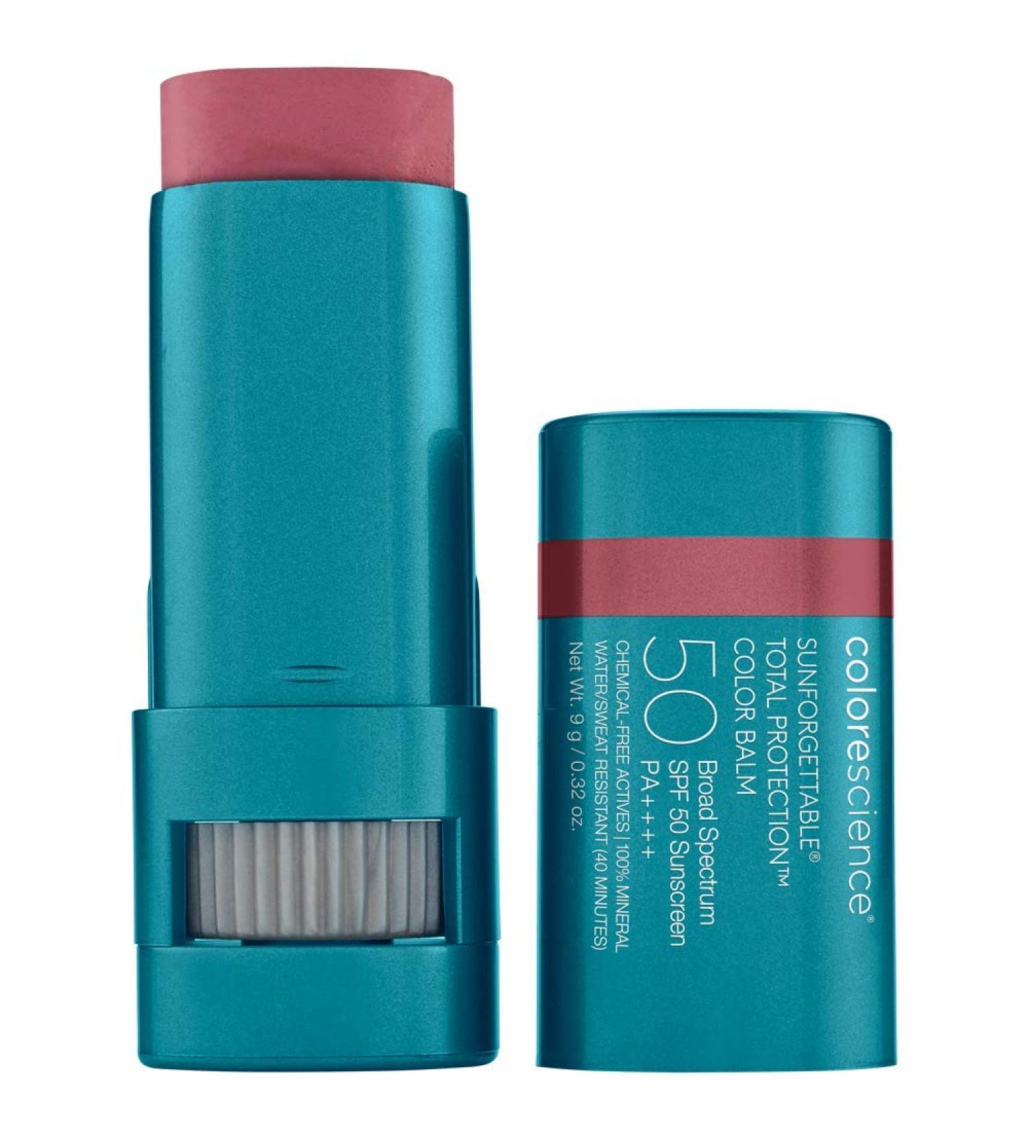 Colorescience SPF 50 Mineral Color Balm - Berry | Lip & Cheek Color | Broad Spectrum Protection - Buy Online on GoSupps.com