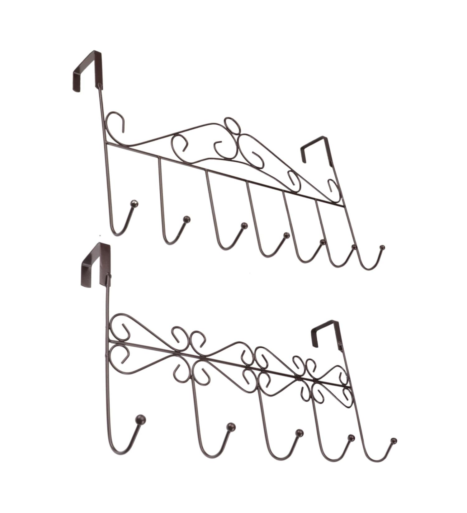 Alipis 2pcs Door Hook Wall Mounted Clothes Hanger Metal Hangers Key Wall Mounted Hooks Kitchen Door Hat - Buy Online on GoSupps.com
