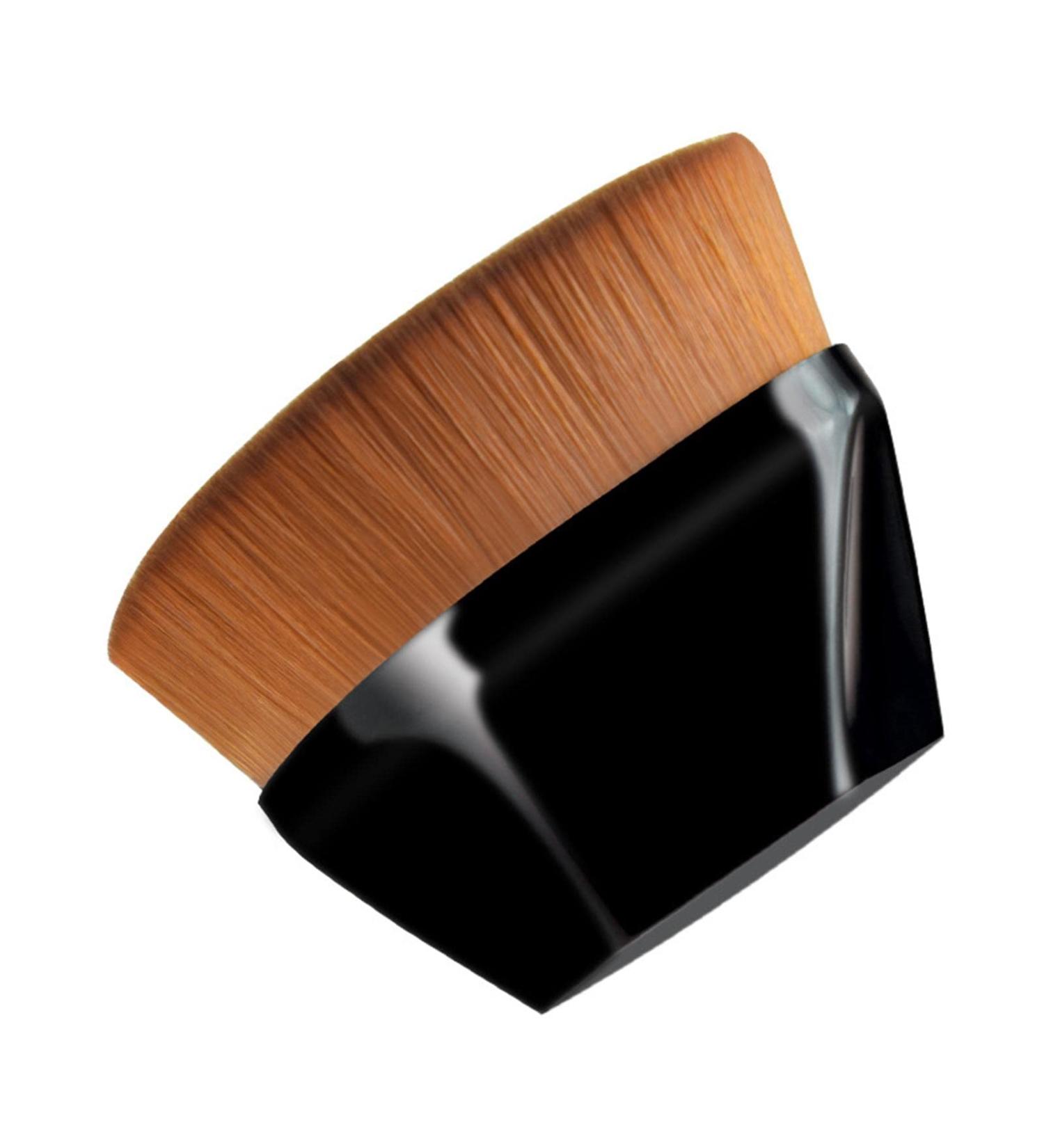 Foundation Makeup Brush | Kabuki Face Blush Liquid Powder Flat Top Brush for Blending Liquid Cream Flawless Powder Cosmetics with1 Protective Case(Black 1pc) - Buy Online on GoSupps.com