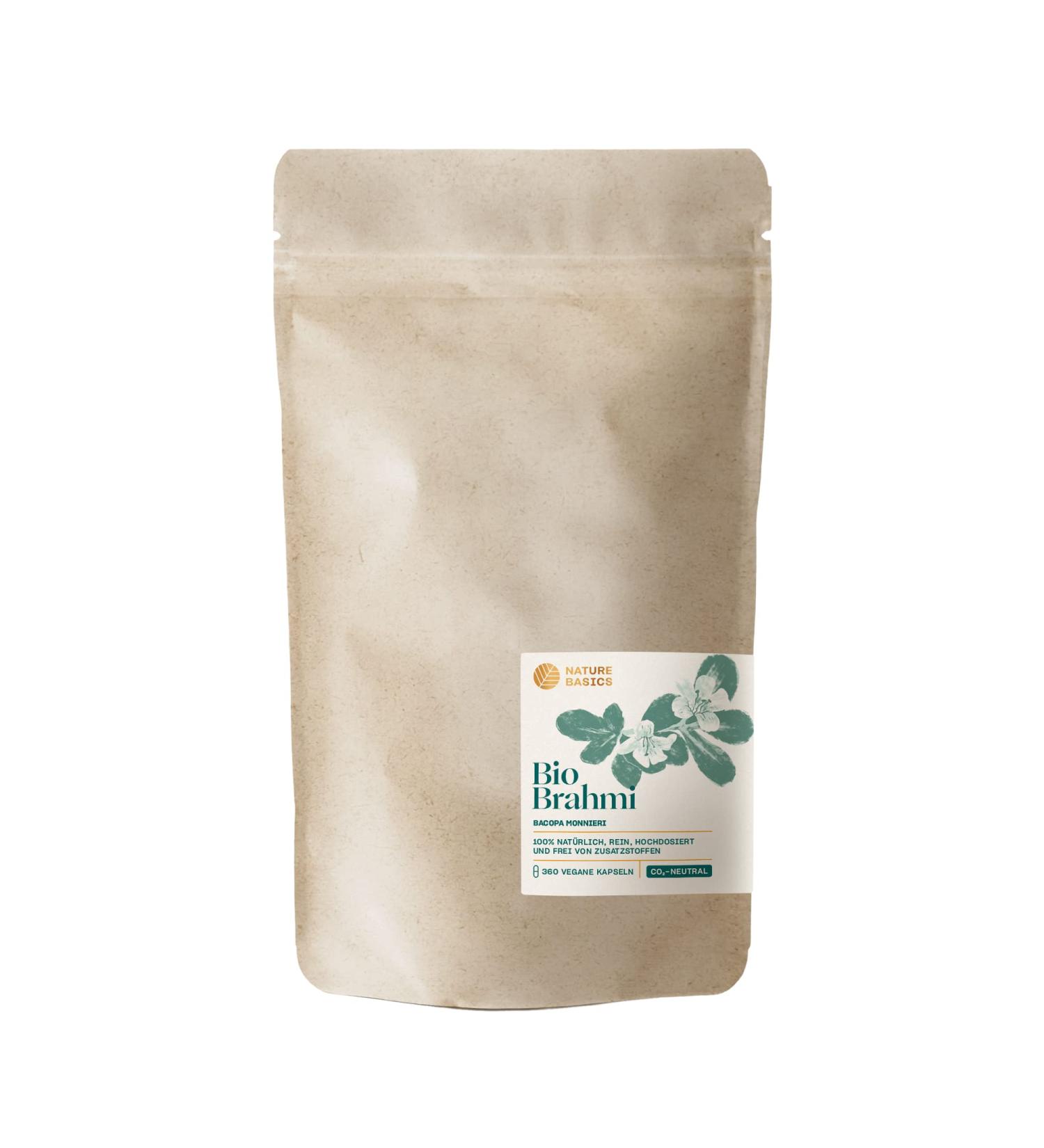 Buy Bio Brahmi 1000 mg - High Dose Ayurveda Supplement | Vegan & Sustainable - 360 Capsules - Buy Online on GoSupps.com