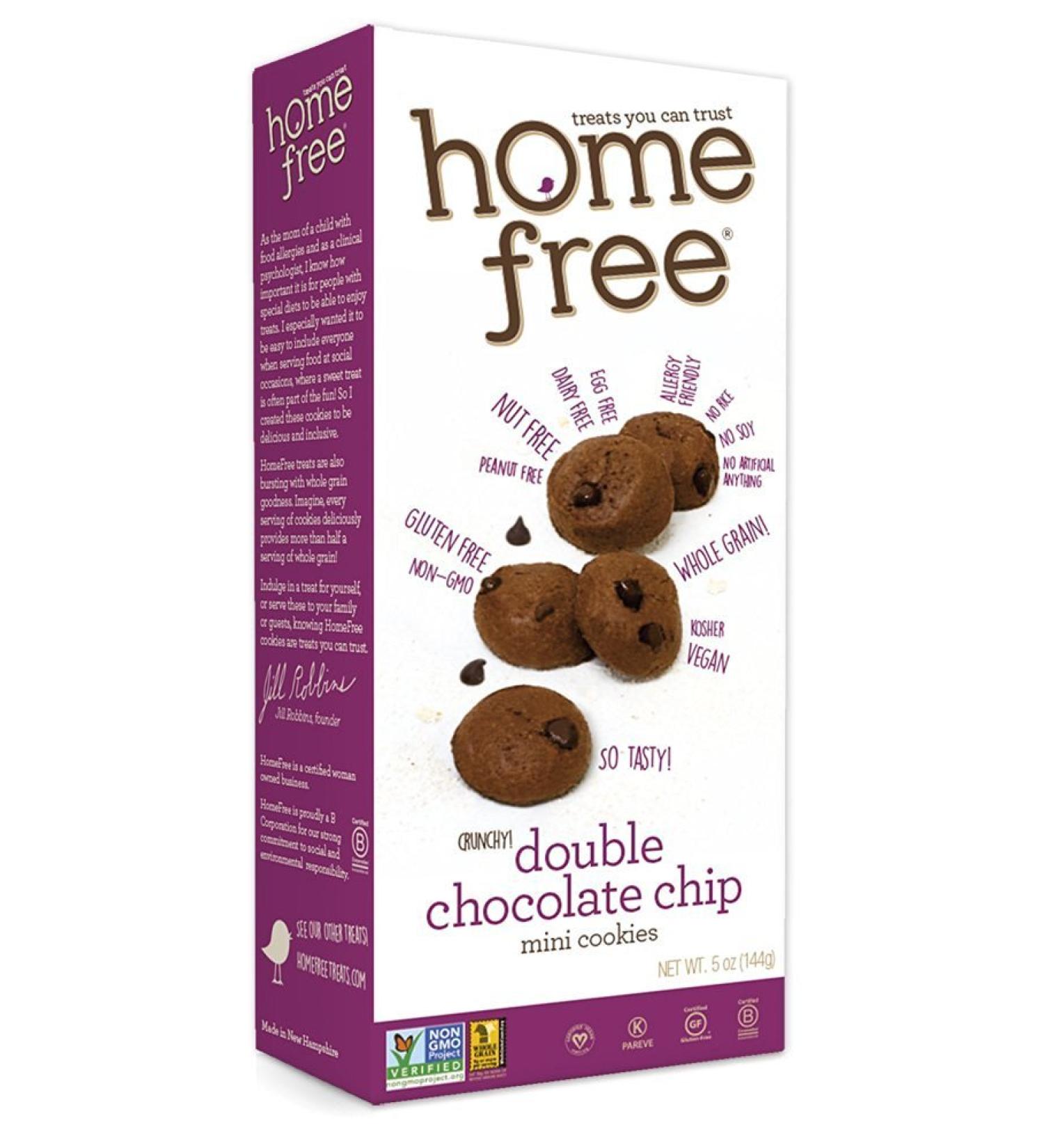 HomeFree Gluten Free Double Chocolate Chip Cookies 144g Boxes 6 Pack - Buy Online on GoSupps.com