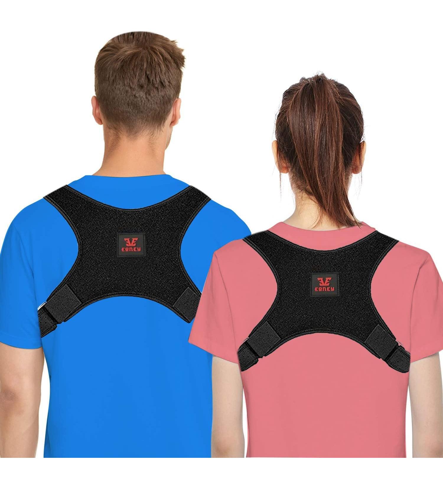 Adjustable Posture Corrector for Women and Men - Comfortable Upper Back Brace for Back Support and Pain Relief - Buy Online on GoSupps.com