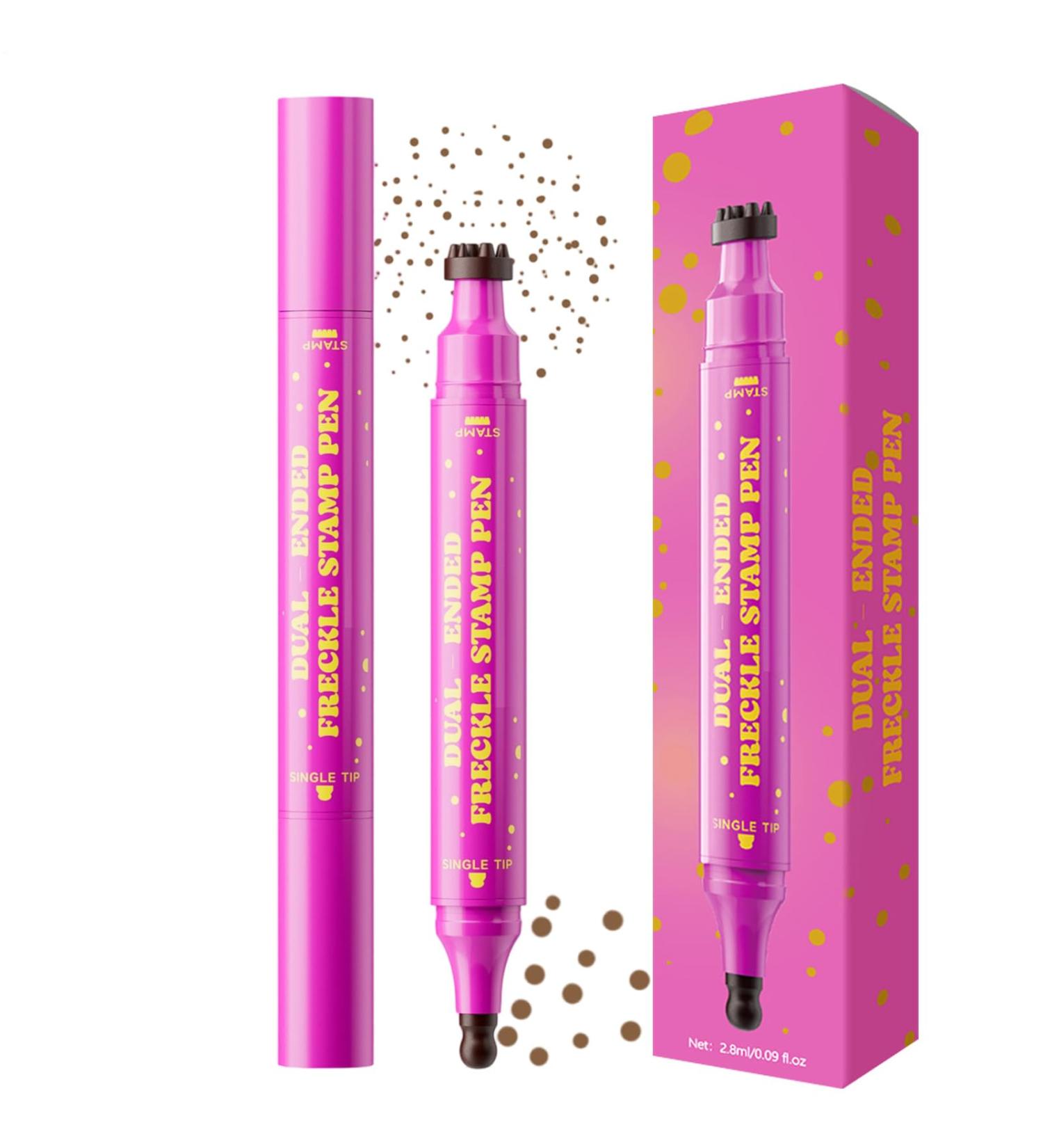 False Face Freckle Pen - Waterproof 2.8ml Facial Spot Pen Dual-Tip Sweatproof Makeup for Halloween Special Effects and Beauty for Women - Buy Online on GoSupps.com