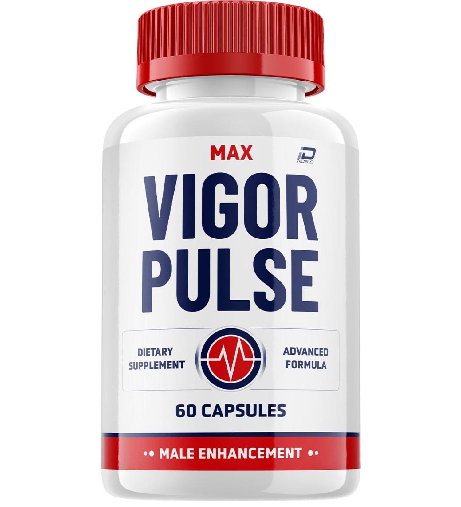 Indelo Max Vigor Pulse Pills Official Formula - Max Vigor Pulse 100 Capsules Max Performance Formula - Maximum Strength MaxVigor Pulse All Natural Formula MaxVigor Reviews (60 Capsules)