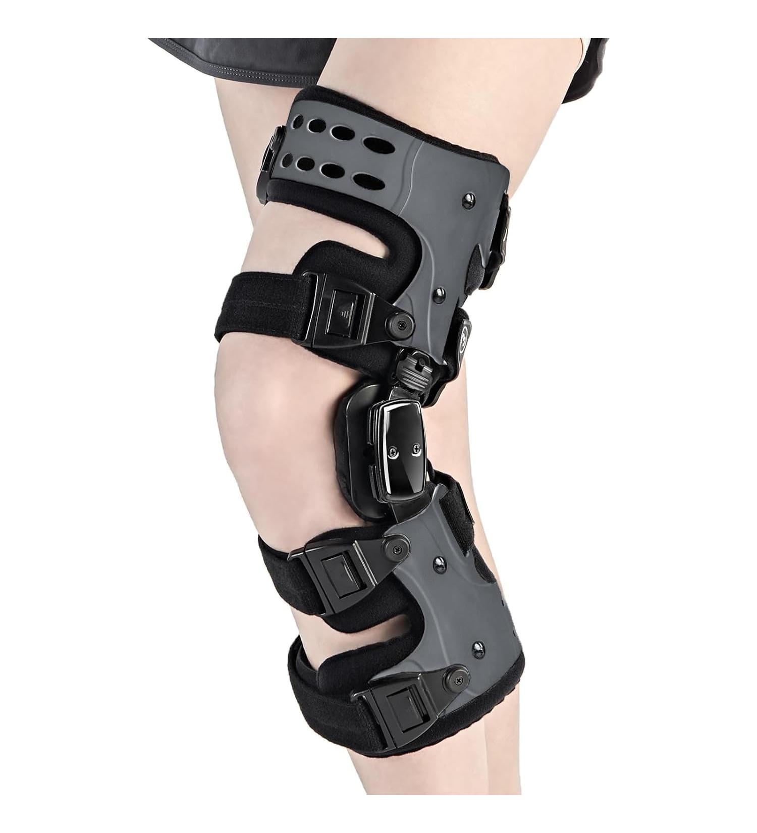 OA Unloader Knee Brace for Osteoarthritis & Arthritis Pain Relief | Cartilage Repair & Support for Bone on Bone Knee Pain - Left Gray - Buy Online on GoSupps.com