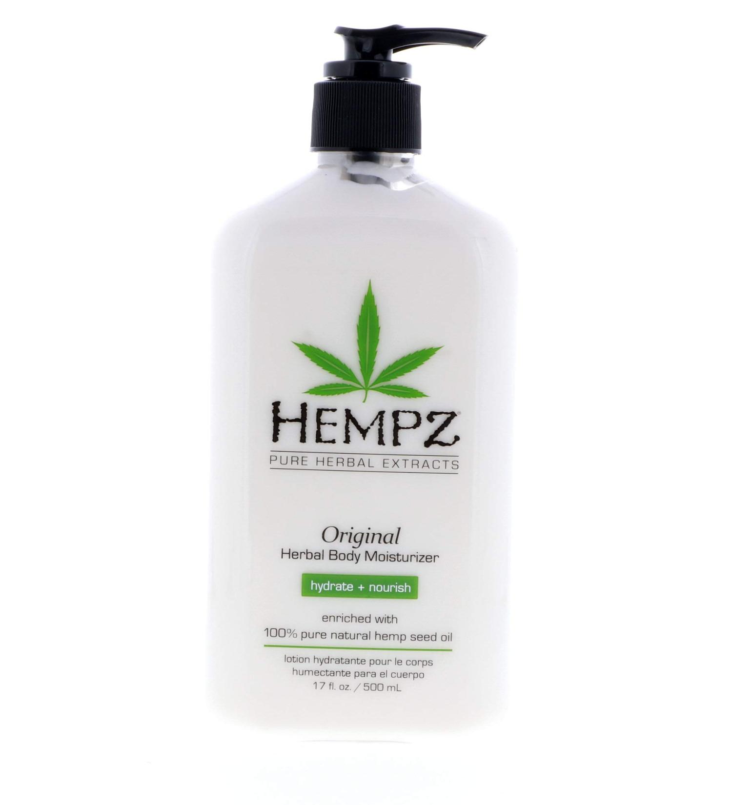 Hempz ORIGINAL Herbal Body Moisturizer 21oz - Hydrating Lotion for Soft Skin - Buy Online on GoSupps.com