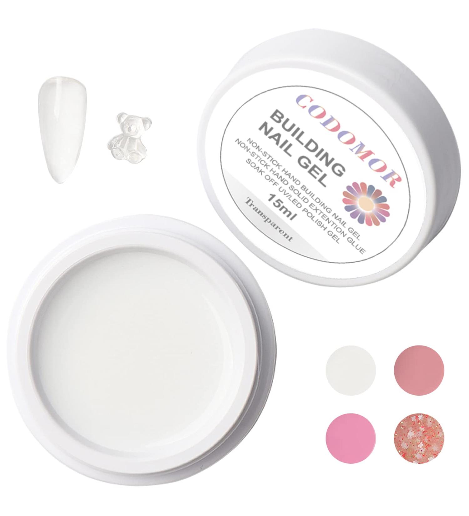 CODOMOR 15ml Transparent Sculpture Gel Nail Extension - Non-Sticky Hand Nail Carving Builder Gel for Nail Art Modeling and Charms - Buy Online on GoSupps.com