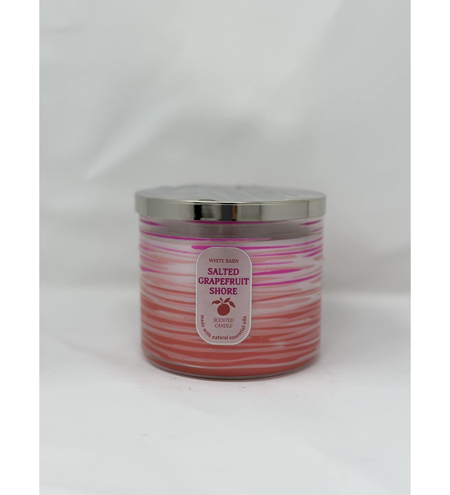 Salted Grapefruit Shore 3 Wick Candle 14.5 oz / 411 g Made with Natural Essential Oil