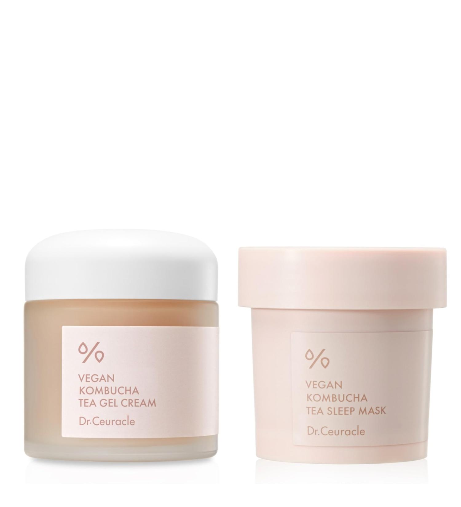 Dr.Ceuracle | Vegan Kombucha Tea Gel Cream + Vegan Kombucha Tea Sleep Mask