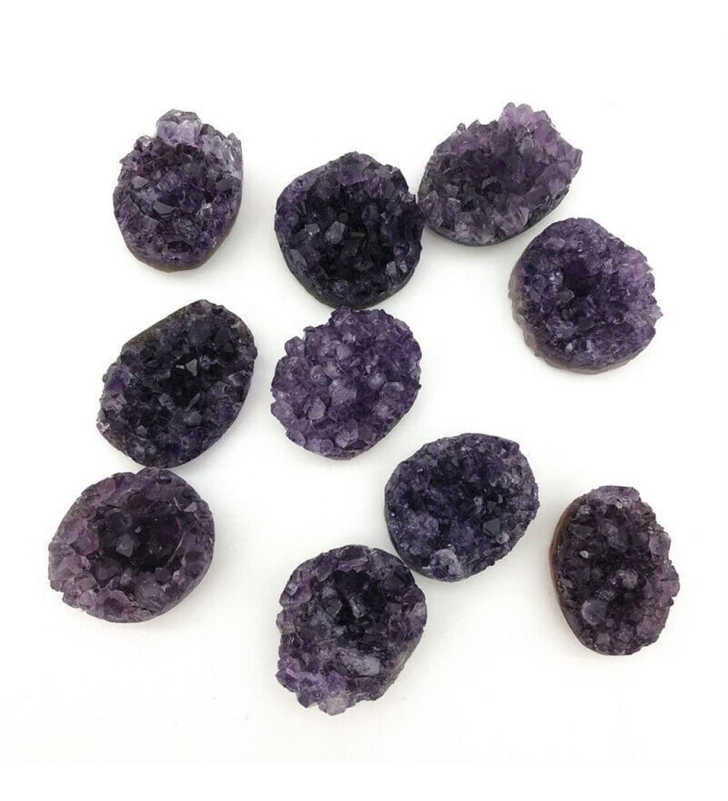 Beautiful 1 Piece Natural Crystal Amethyst Quartz Crystal Cluster Specimen Full of Texture - Buy Online on GoSupps.com